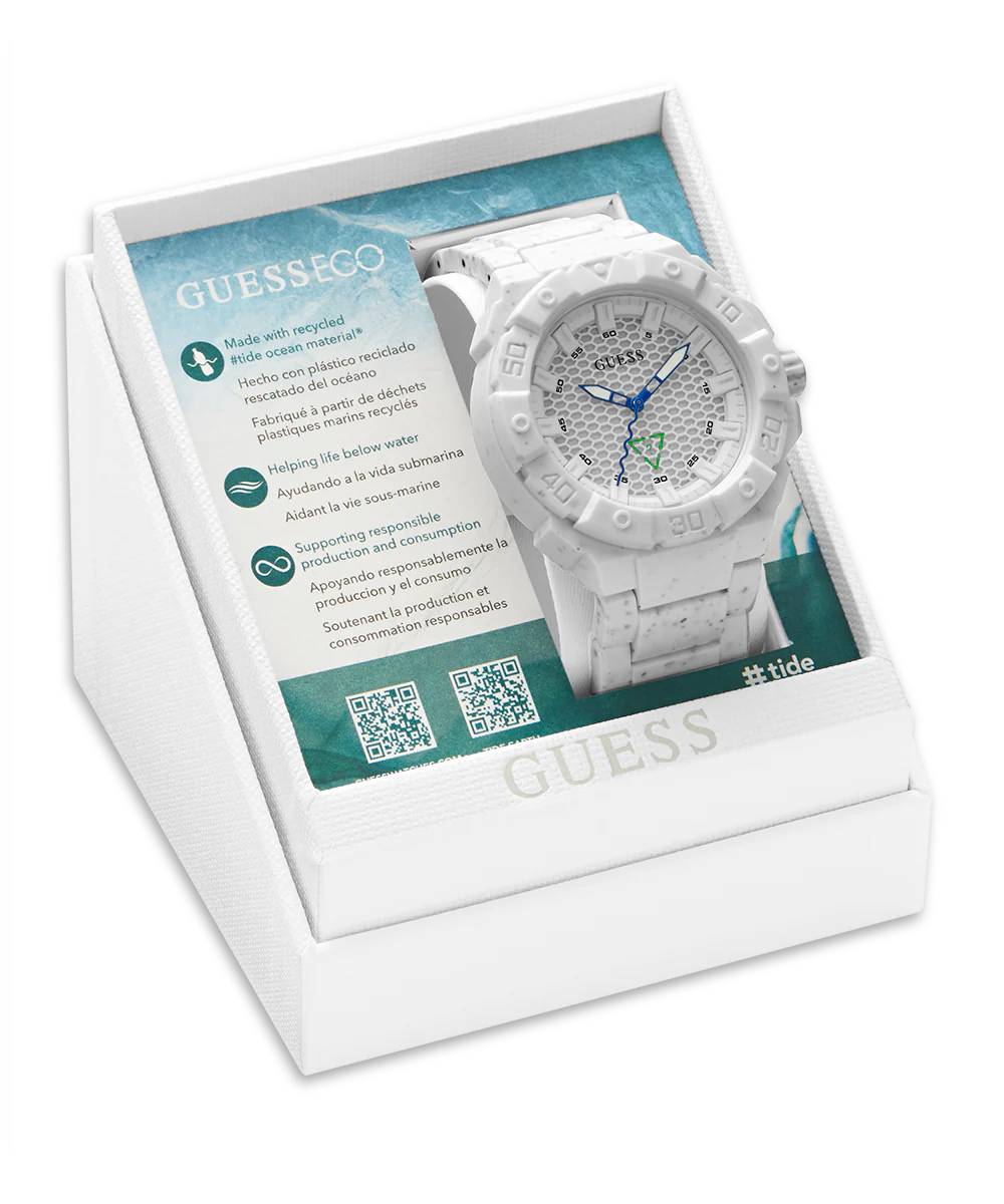 ECO-FRIENDLY #TIDE OCEAN PLASTIC WHITE WATCH