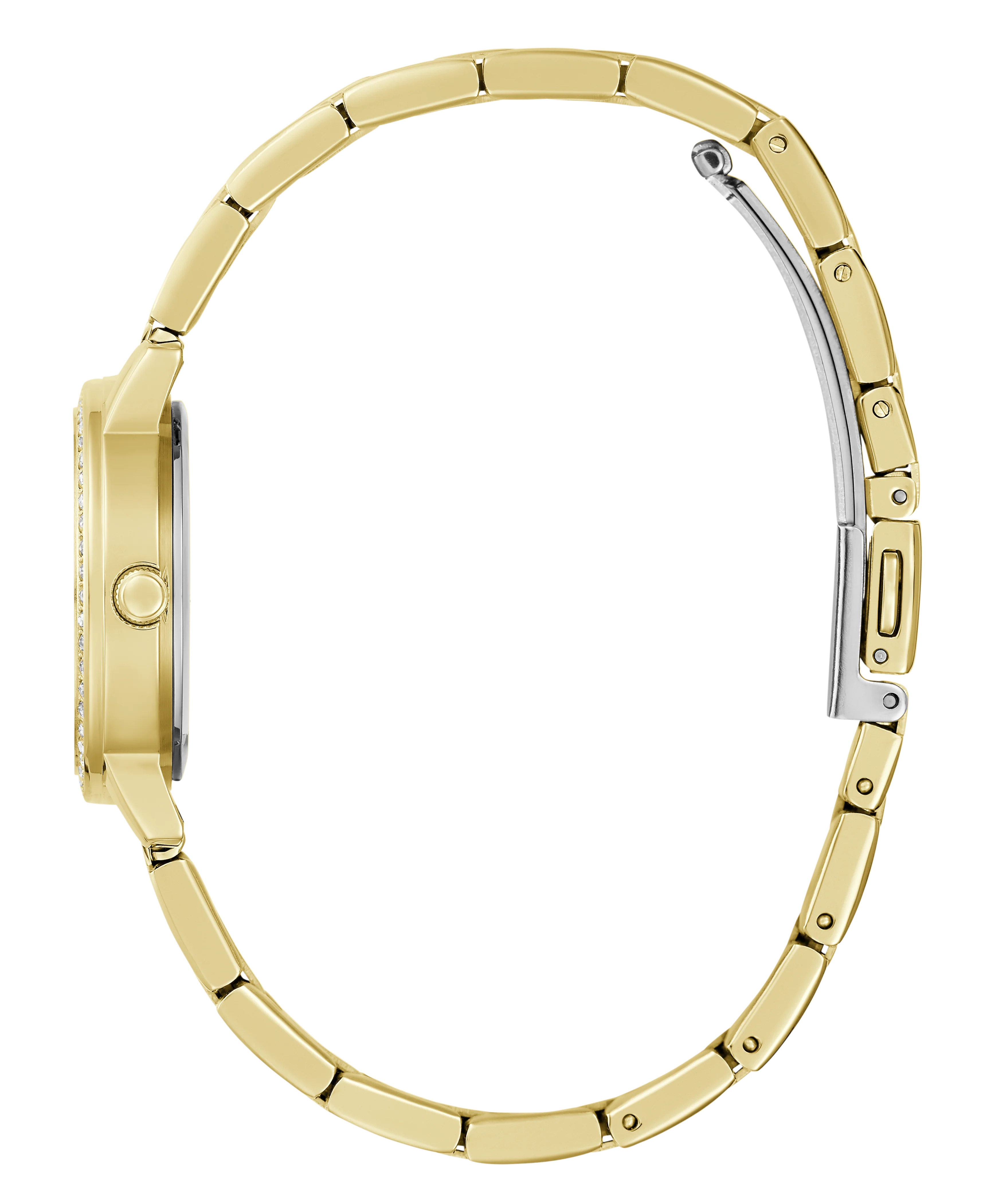 GUESS Ladies Gold Tone Analog Watch Gift Set