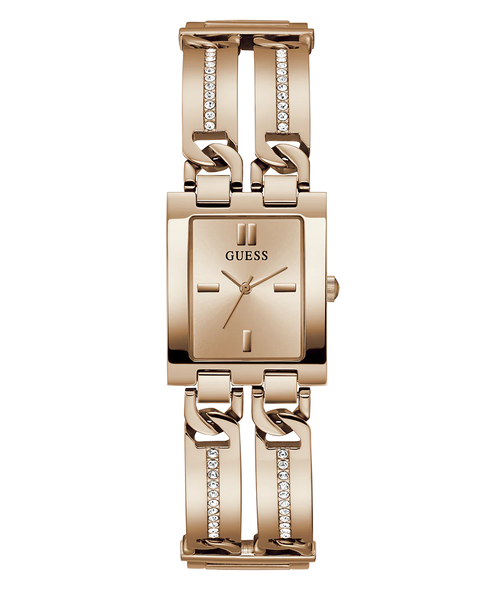 GUESS Ladies Rose Gold Tone Analog Watch