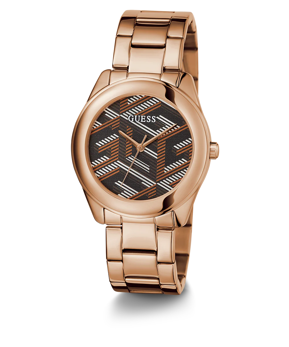 GUESS Ladies Rose Gold Tone Analog Watch
