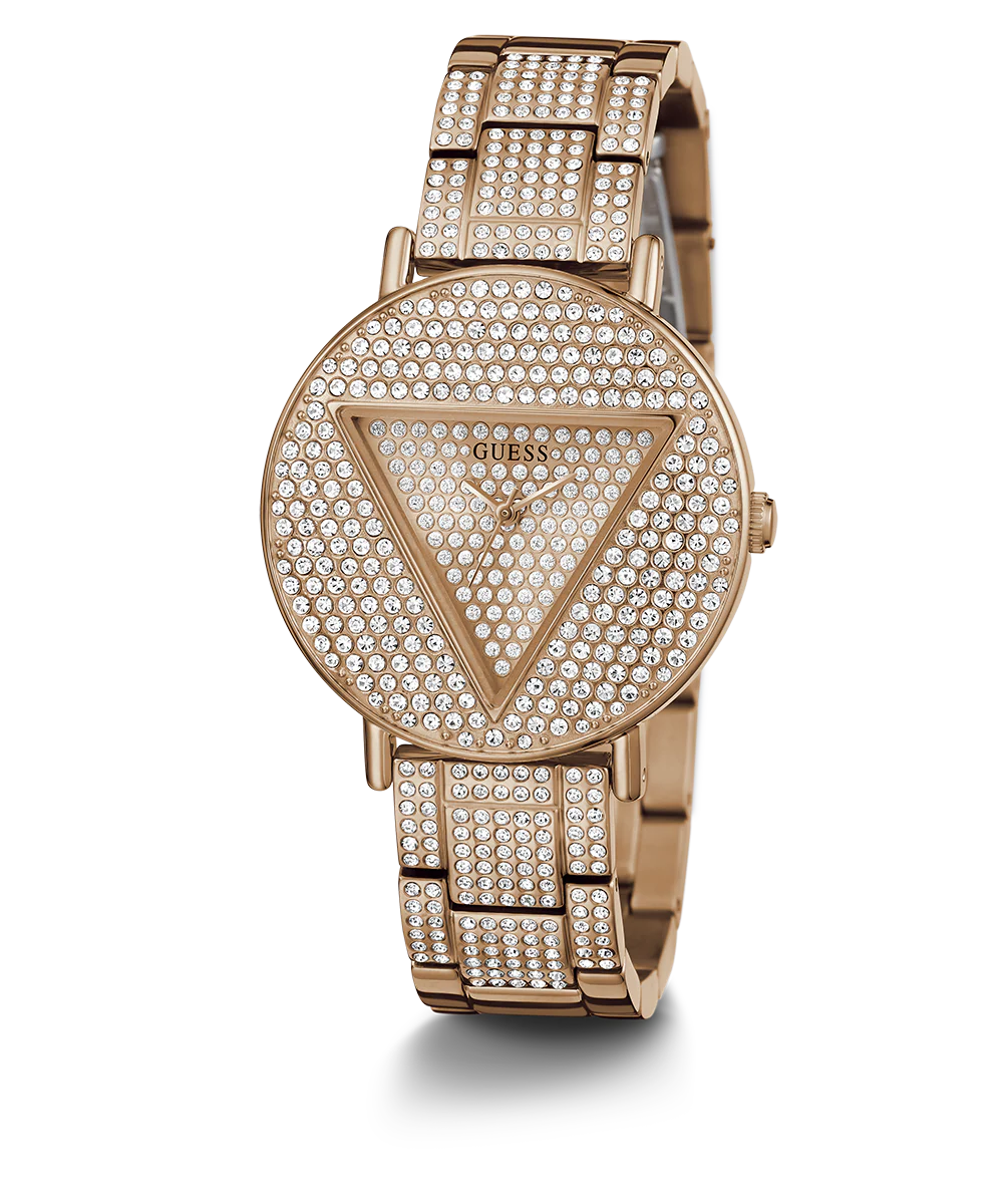 GUESS Ladies Rose Gold Analog Watch