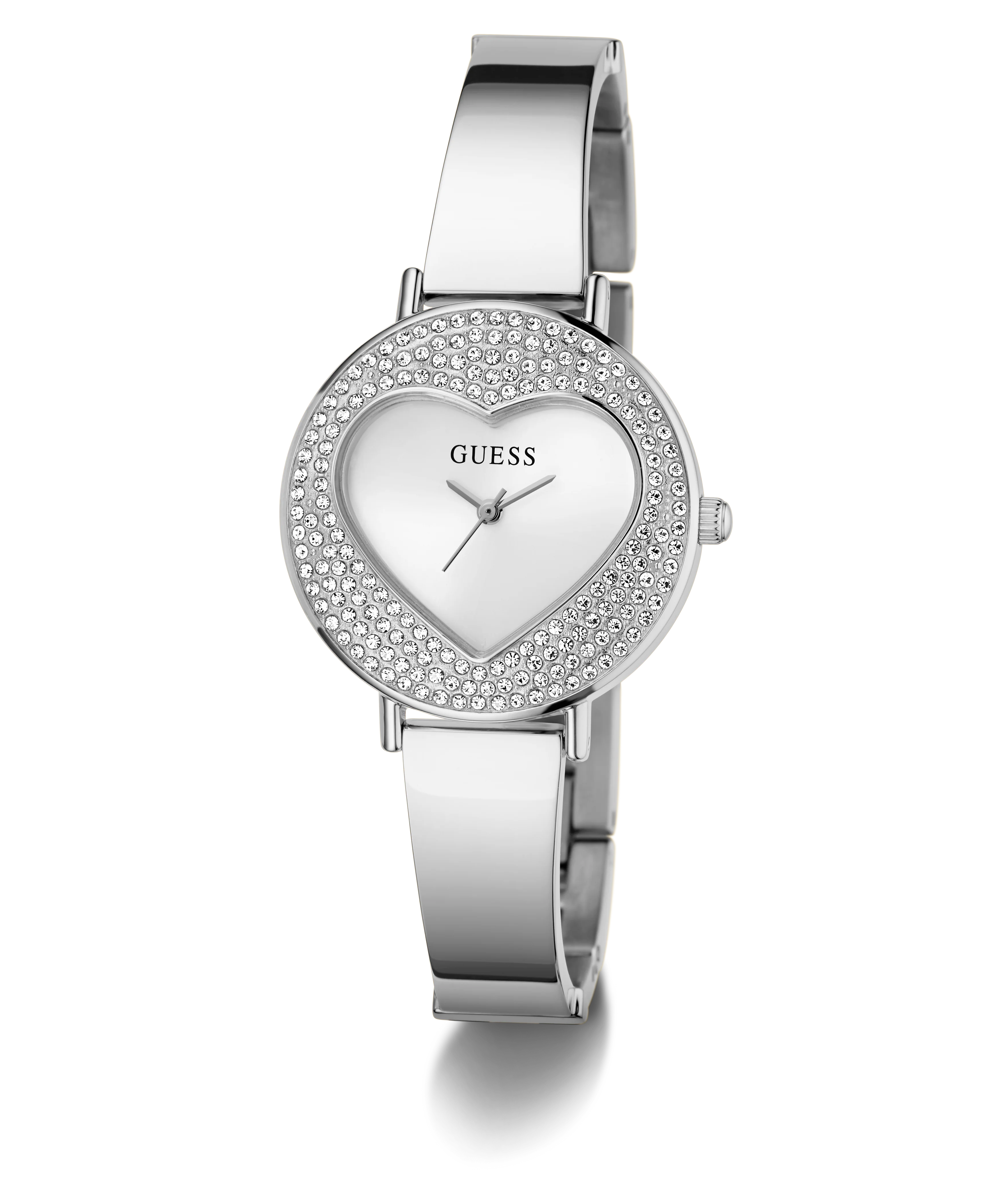 GUESS Ladies Silver Tone Analog Watch