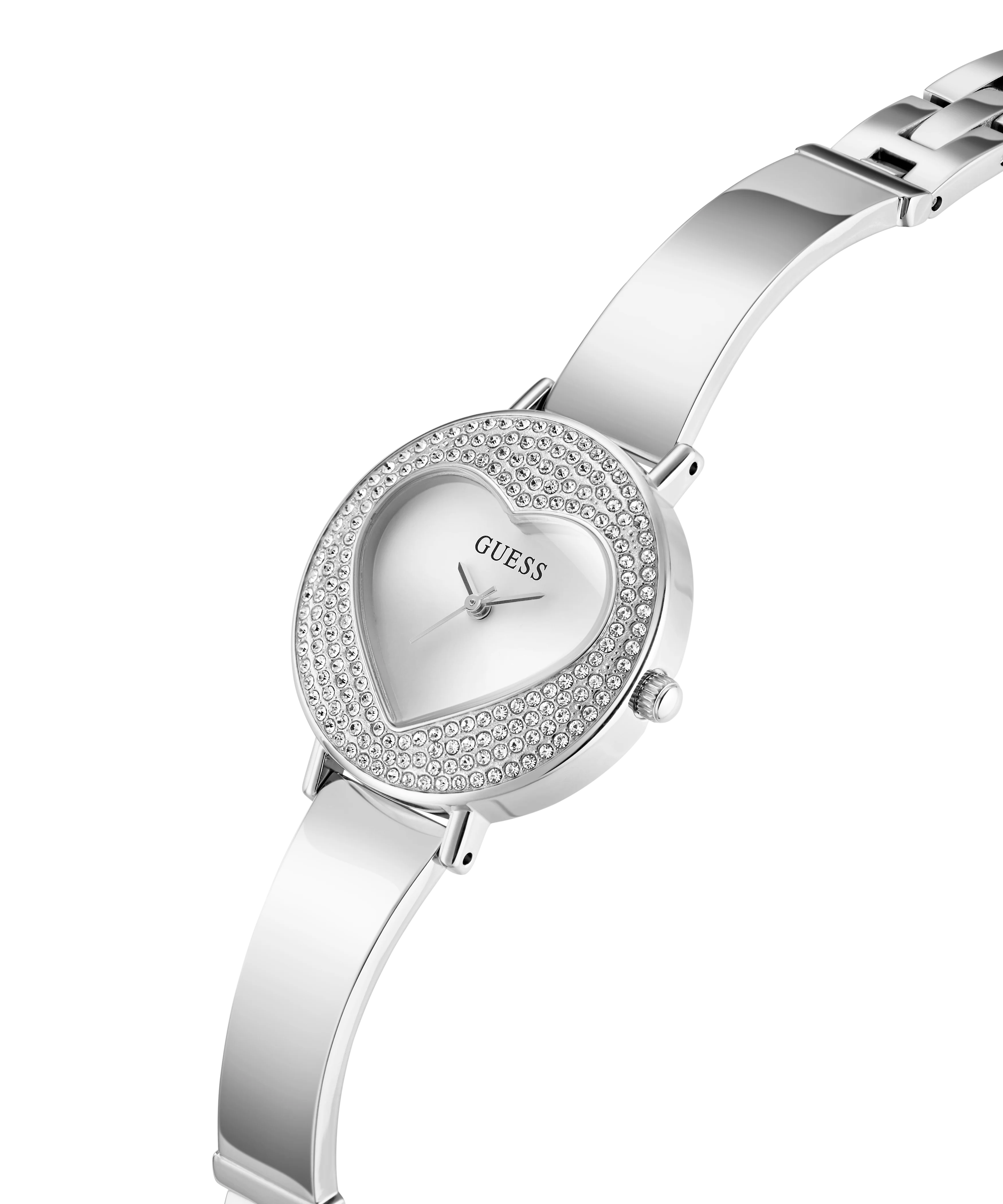 GUESS Ladies Silver Tone Analog Watch