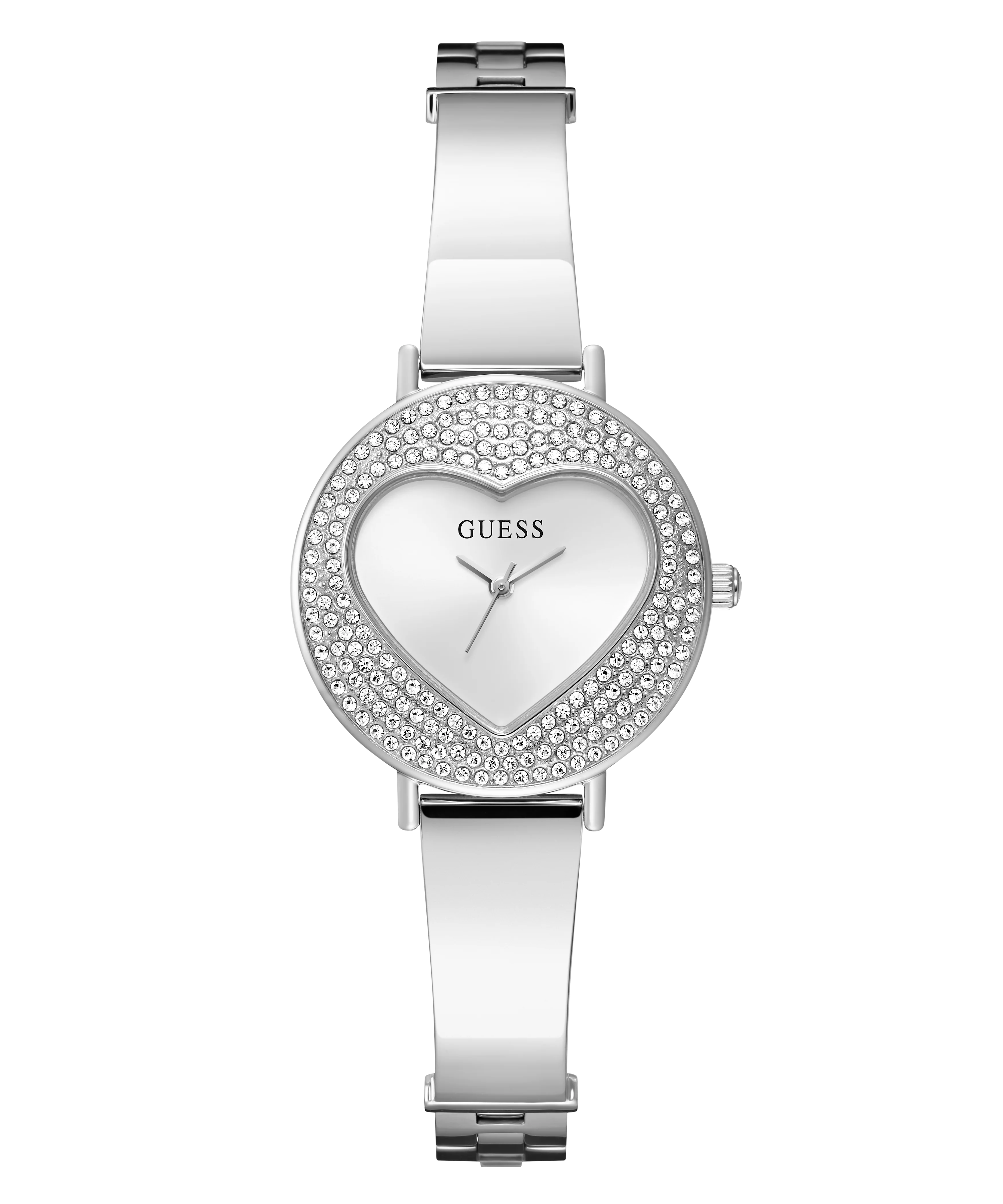 GUESS Ladies Silver Tone Analog Watch
