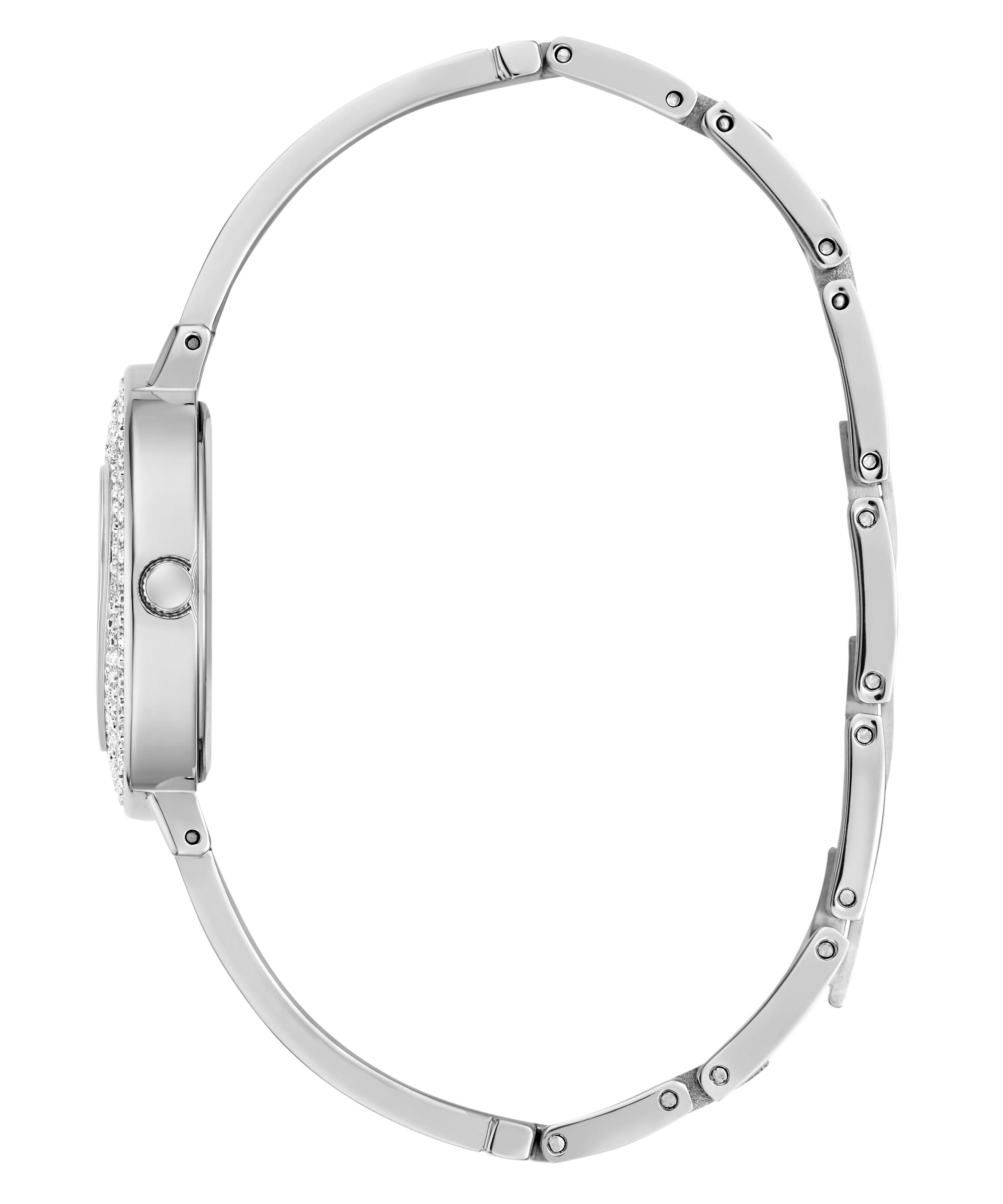 GUESS Ladies Silver Tone Analog Watch