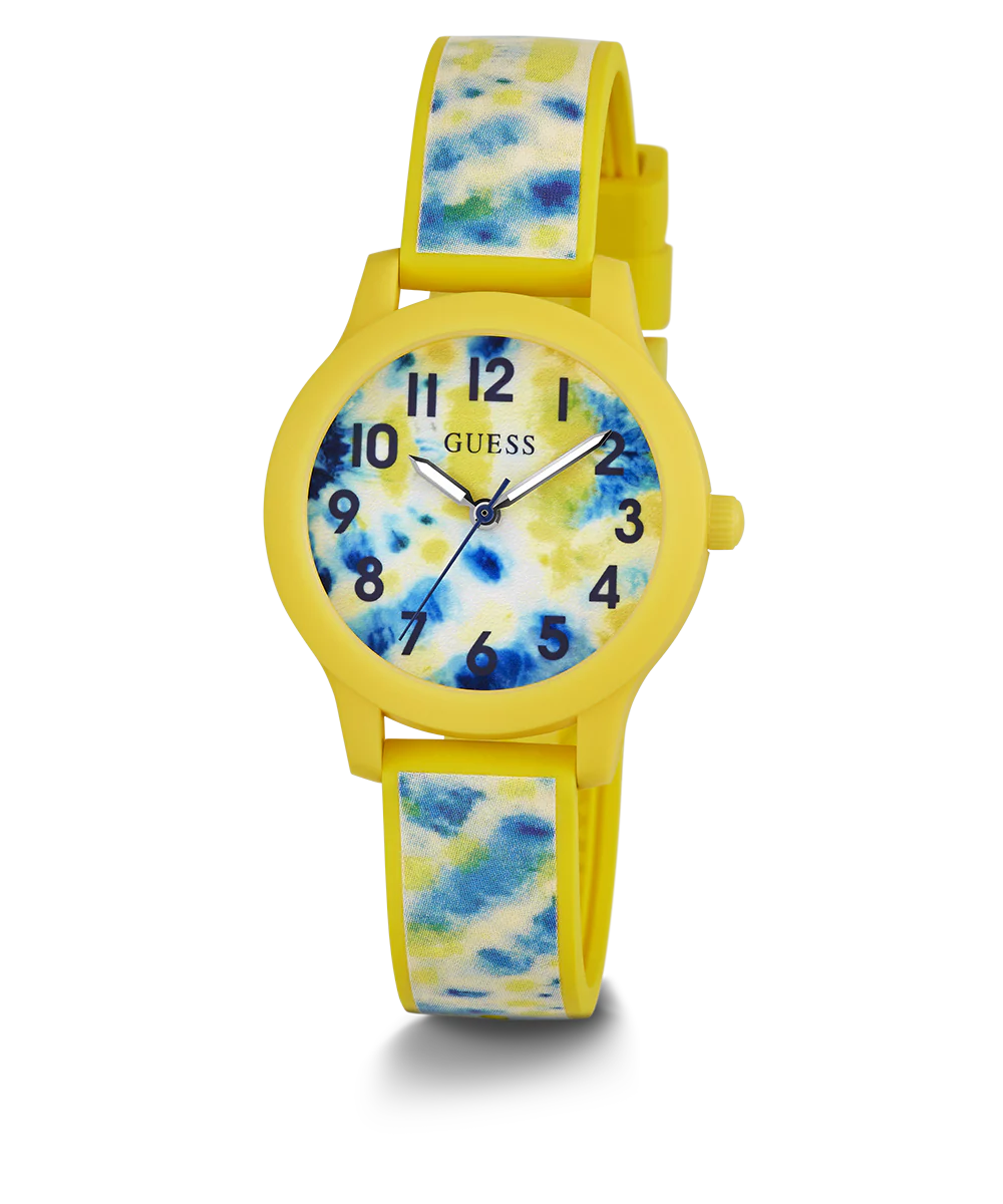 1322-guess-kids-tie-dye-yellow-analog-watch-1.webp GUESS Kids Tie Dye Yellow Analog Watch