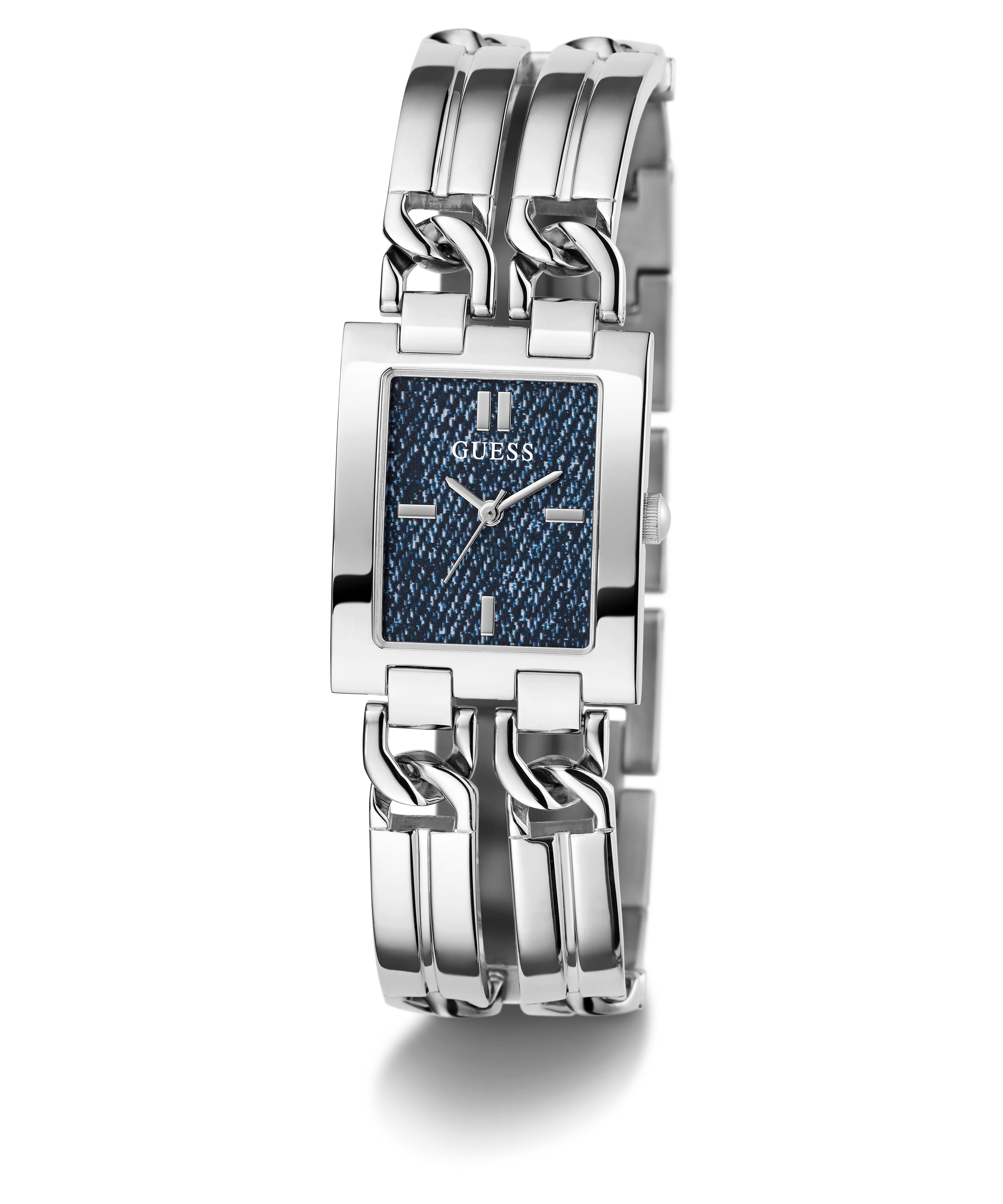GUESS Ladies Silver Tone Analog Watch