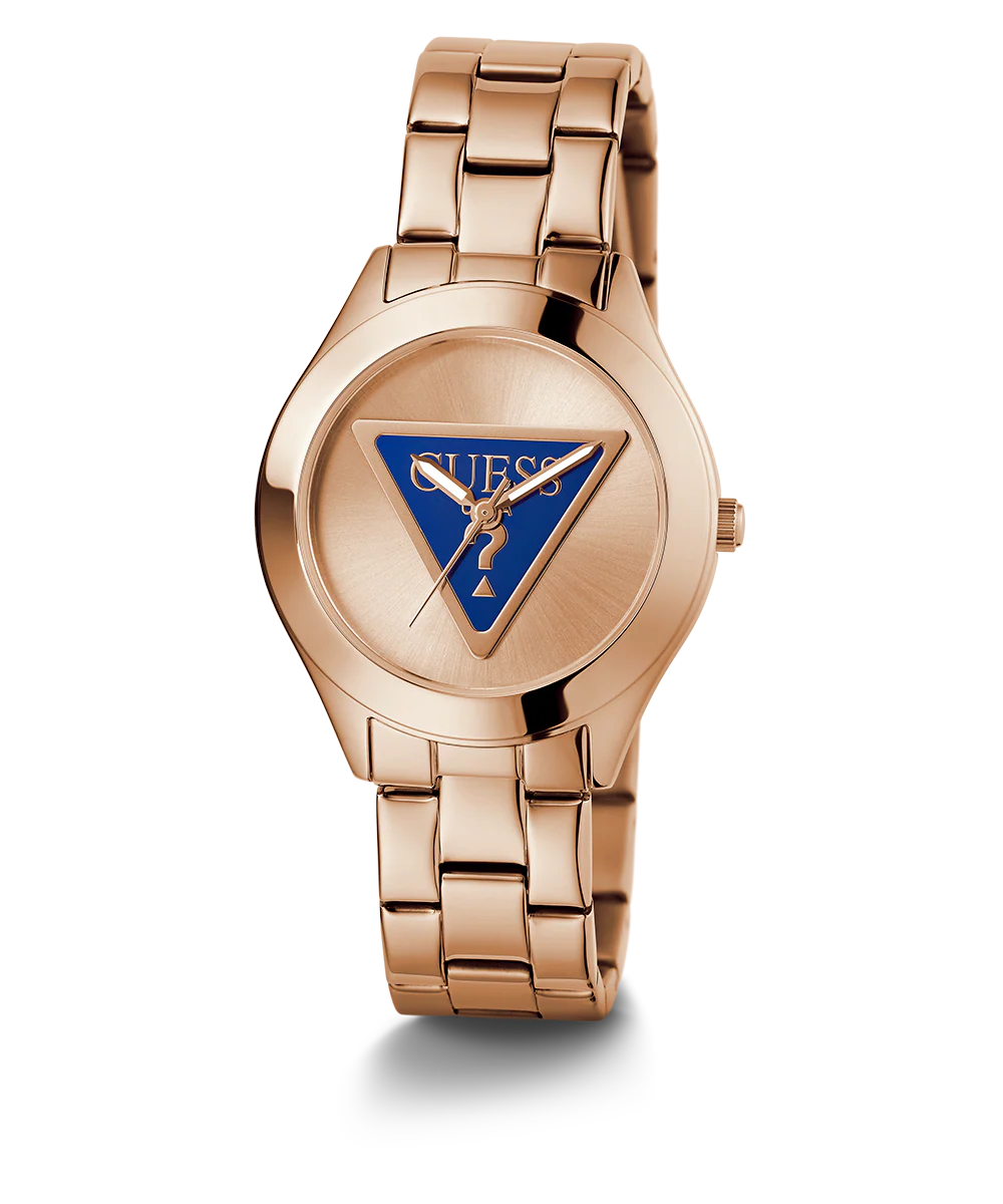 GUESS Ladies Rose Gold Tone Analog Watch