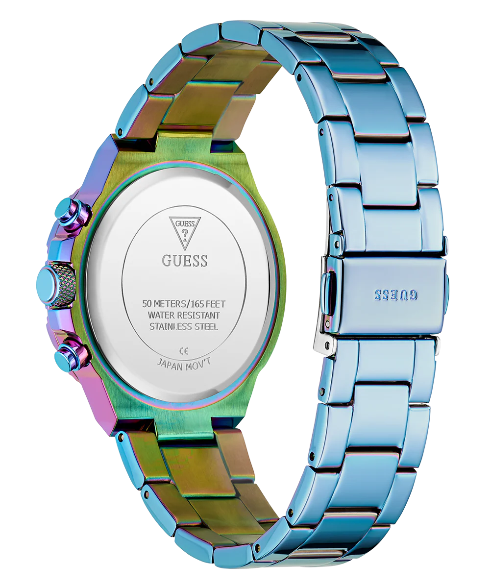 GUESS Ladies Iridescent Blue Multi-function Watch