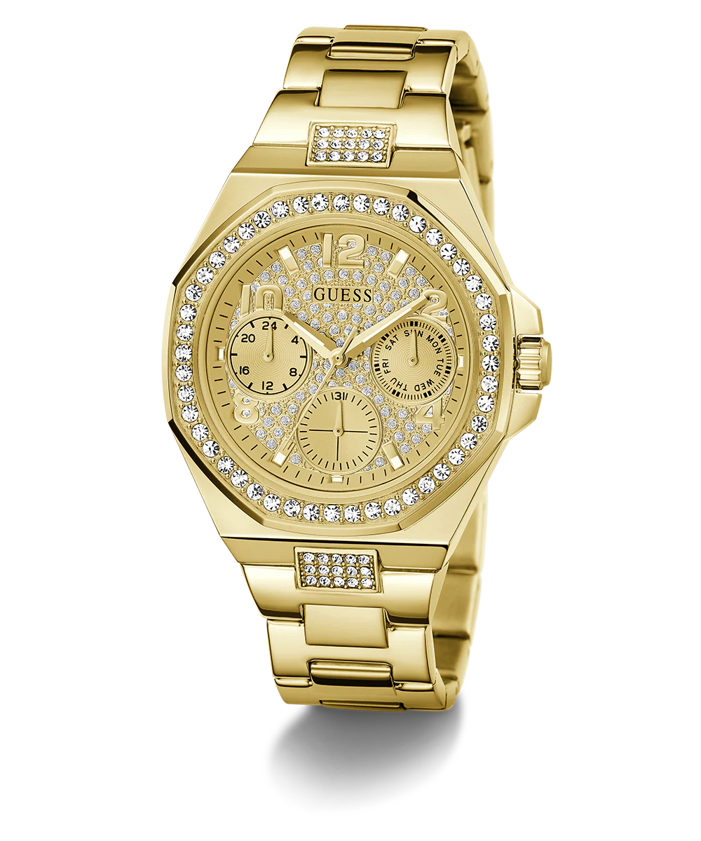 GUESS Ladies Gold Tone Multi-function Watch