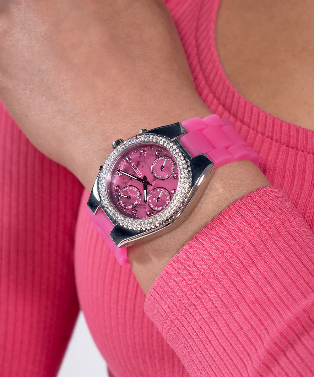 GUESS Ladies Sparkling Pink Limited Edition Watch