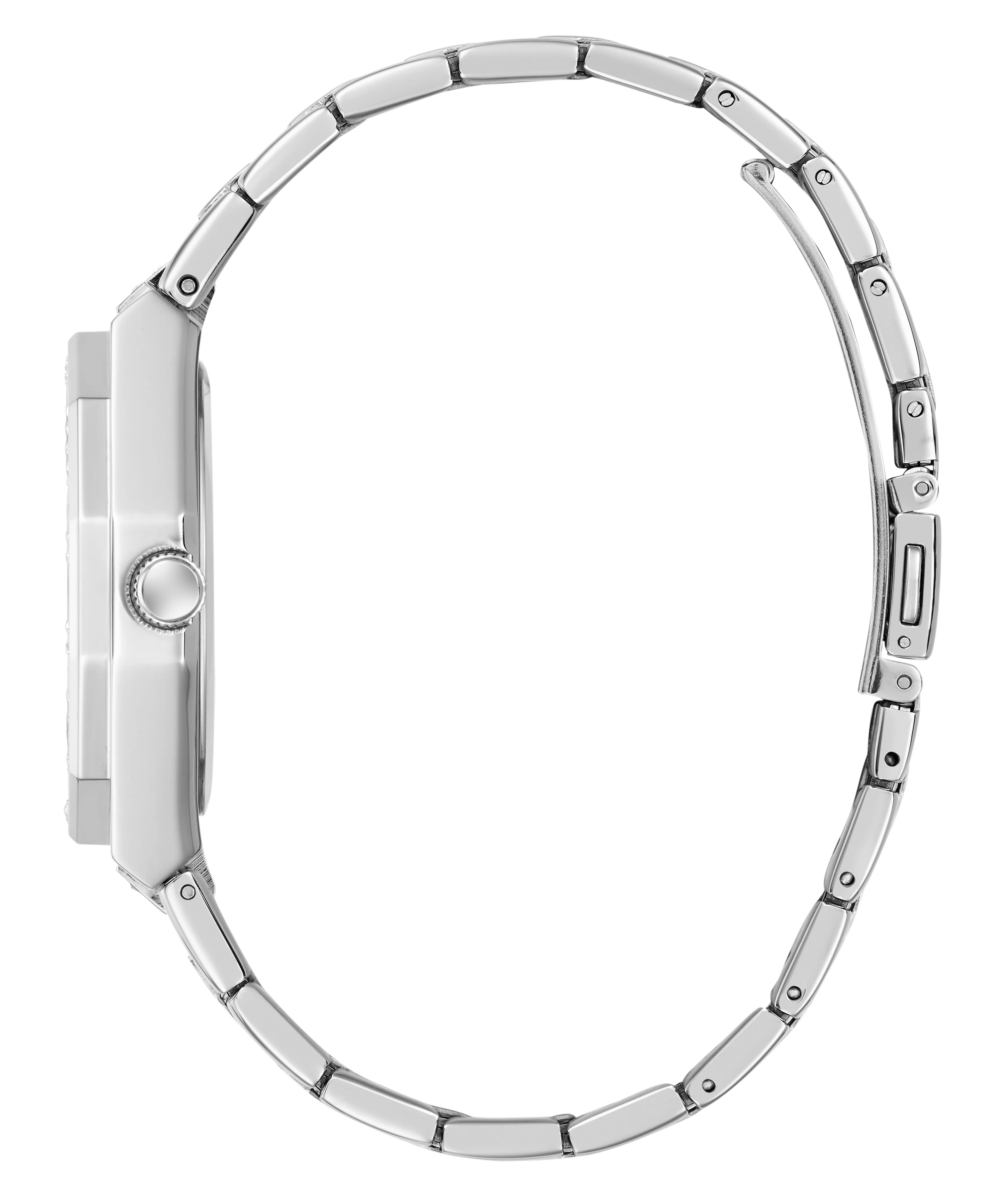 GUESS Ladies Silver Tone Multi-function Watch with Swarovski ReCreated™ crystals