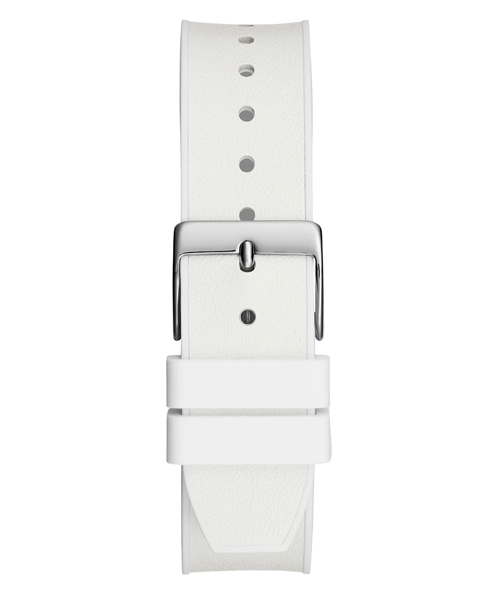 40th Anniversary Special Edition GUESS Ladies White Silver Tone Multi-function Watch