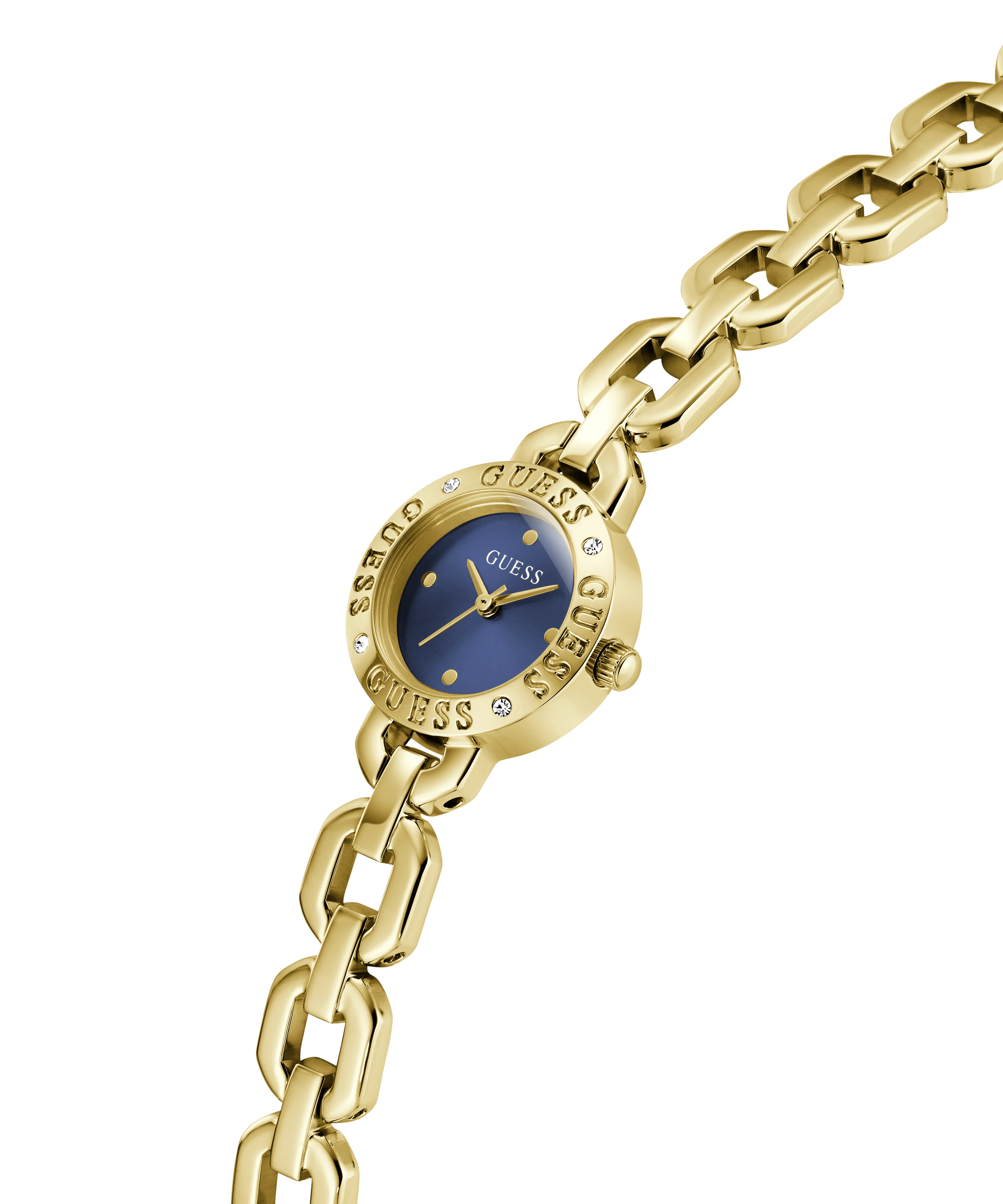GUESS Ladies Siren Gold Tone Analog Watch