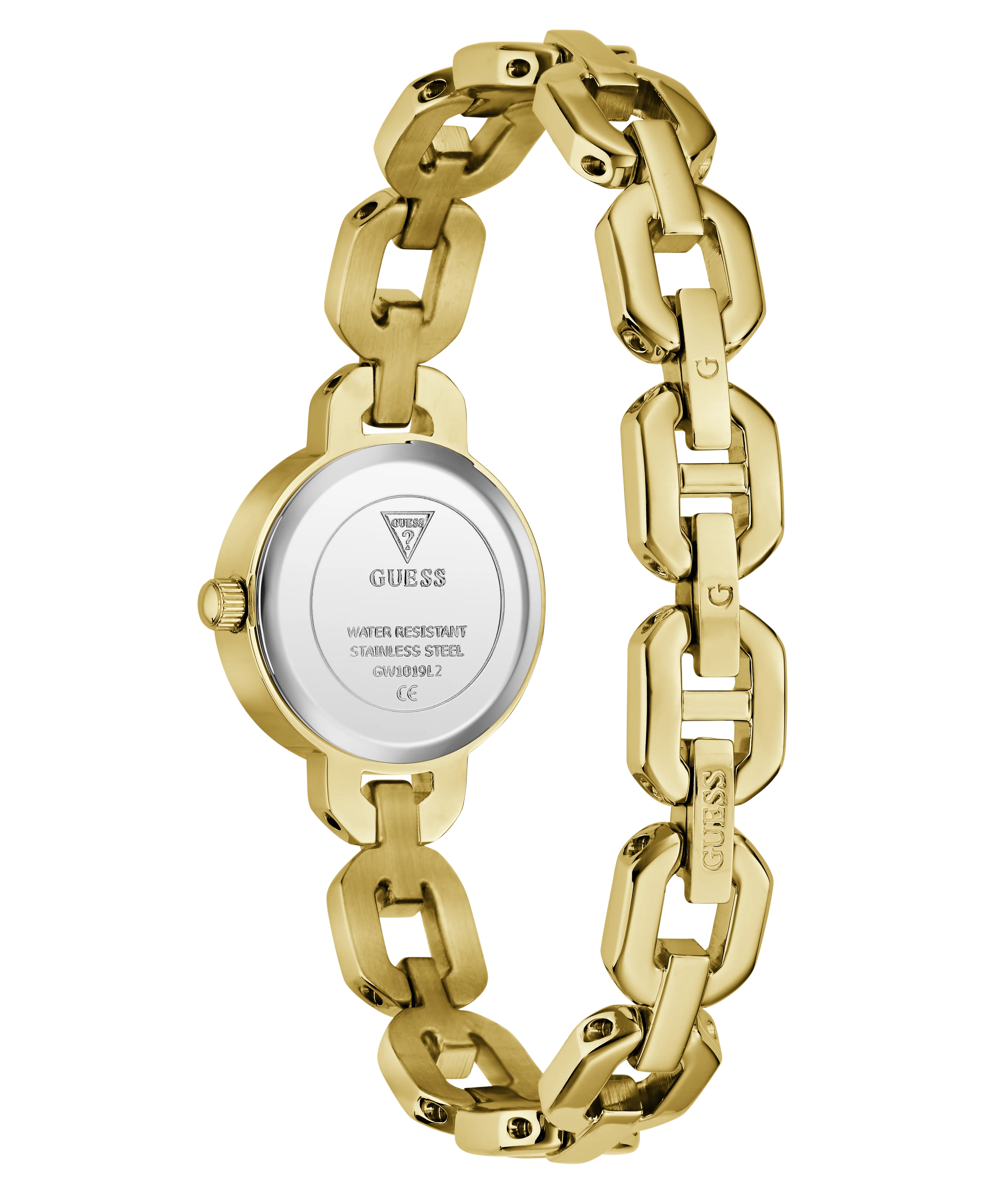 GUESS Ladies Siren Gold Tone Analog Watch