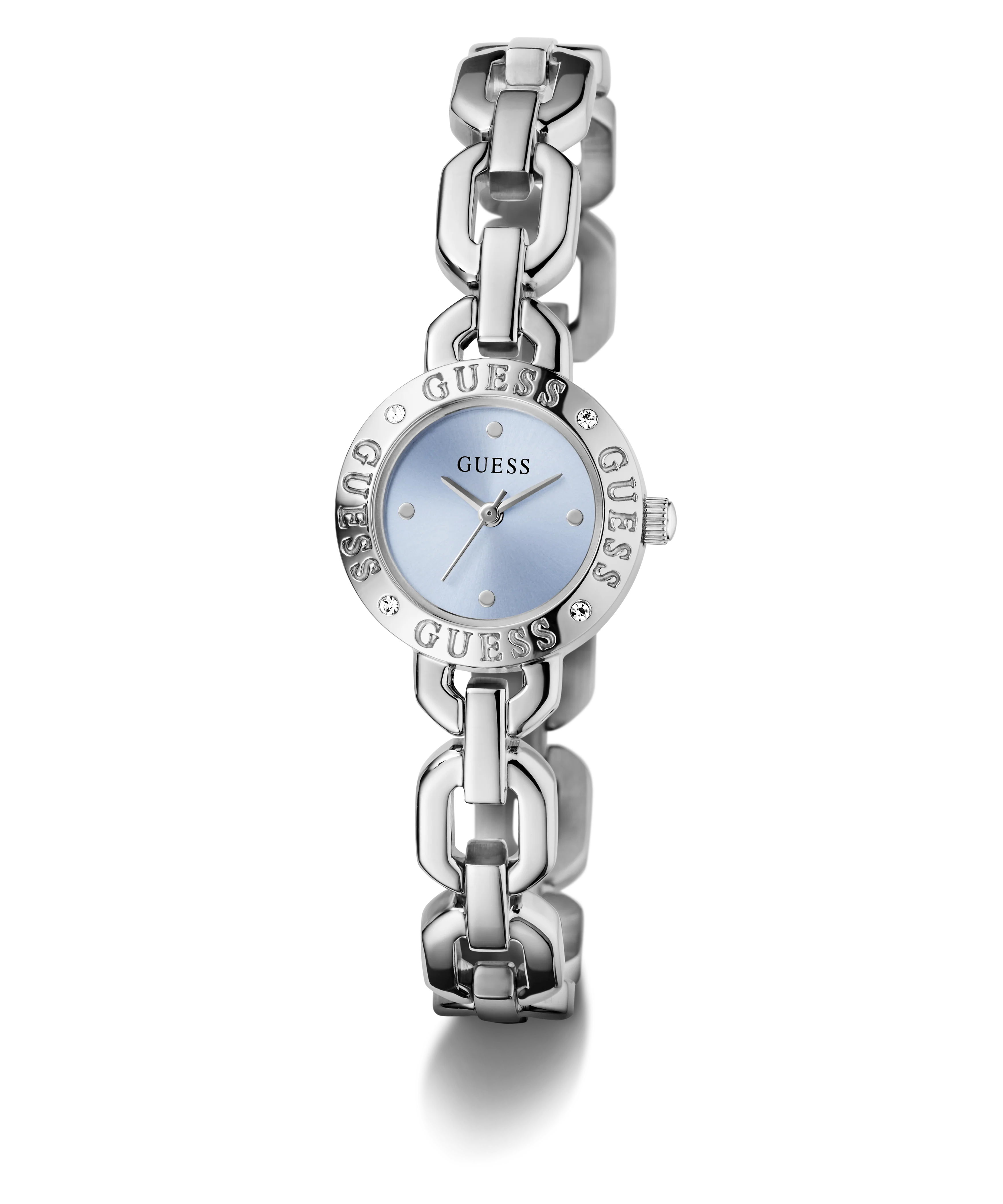 GUESS Ladies Siren Silver Tone Analog Watch