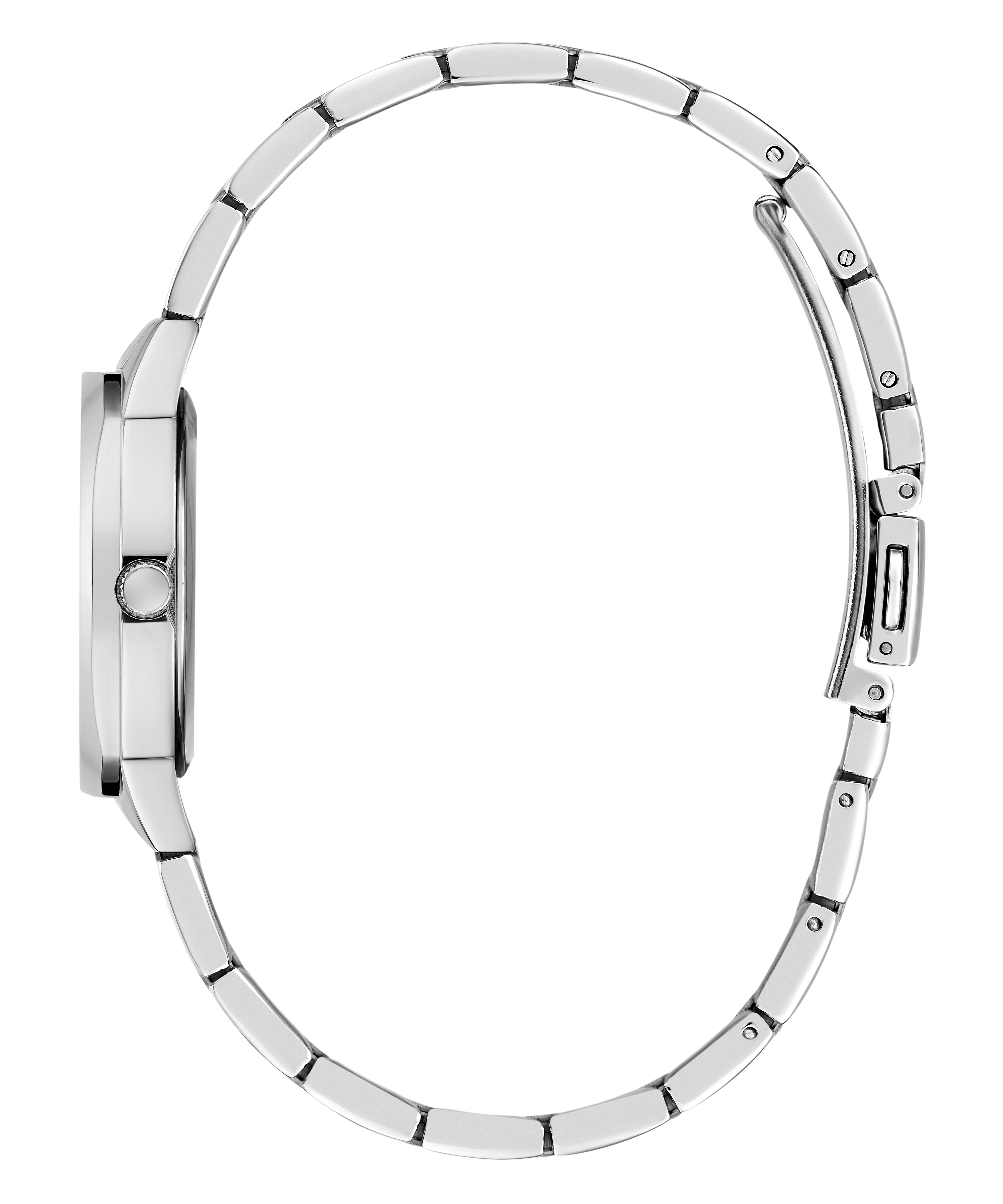 GUESS Ladies Silver Tone Analog Watch