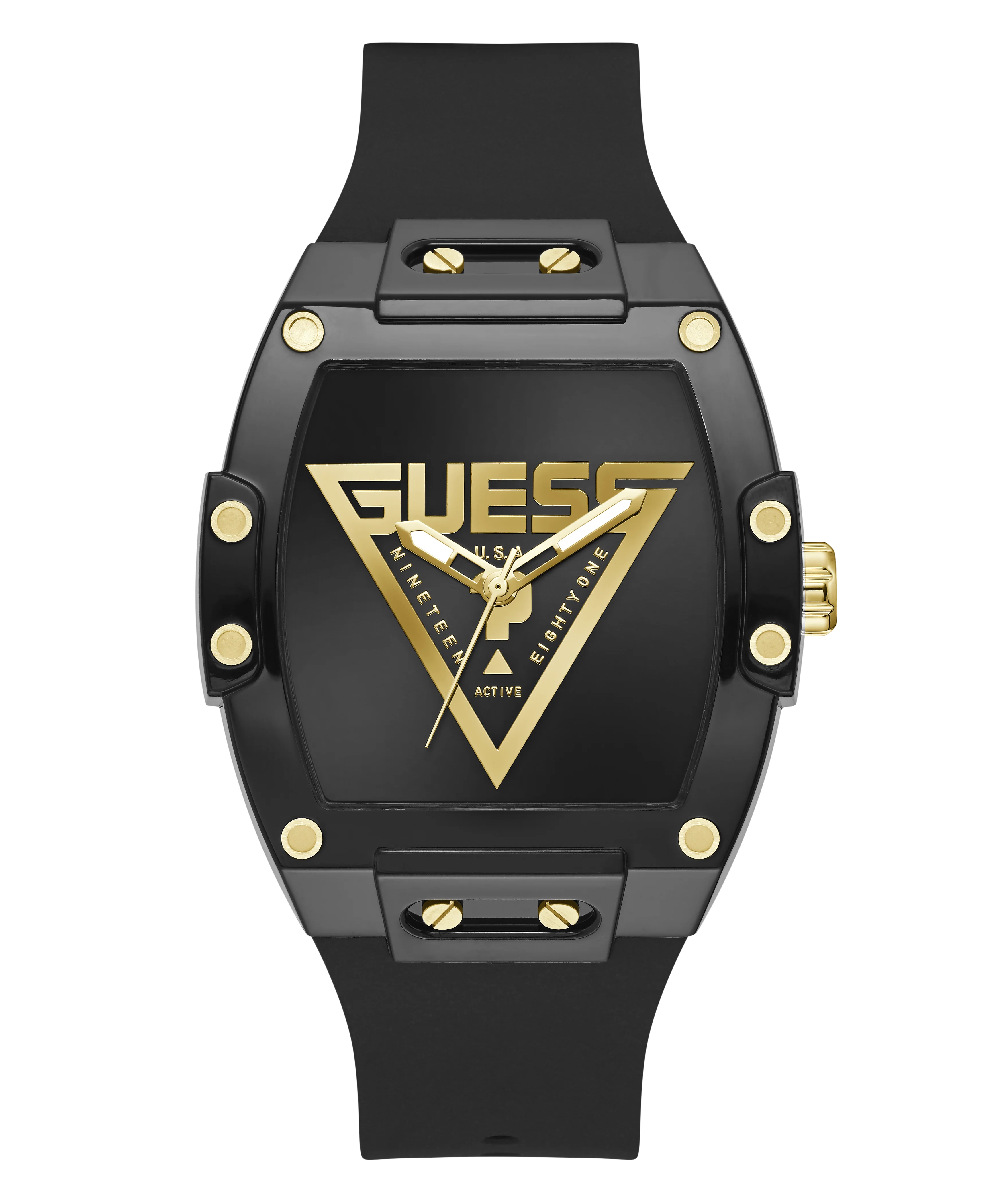 GUESS Mens Black Analog Watch