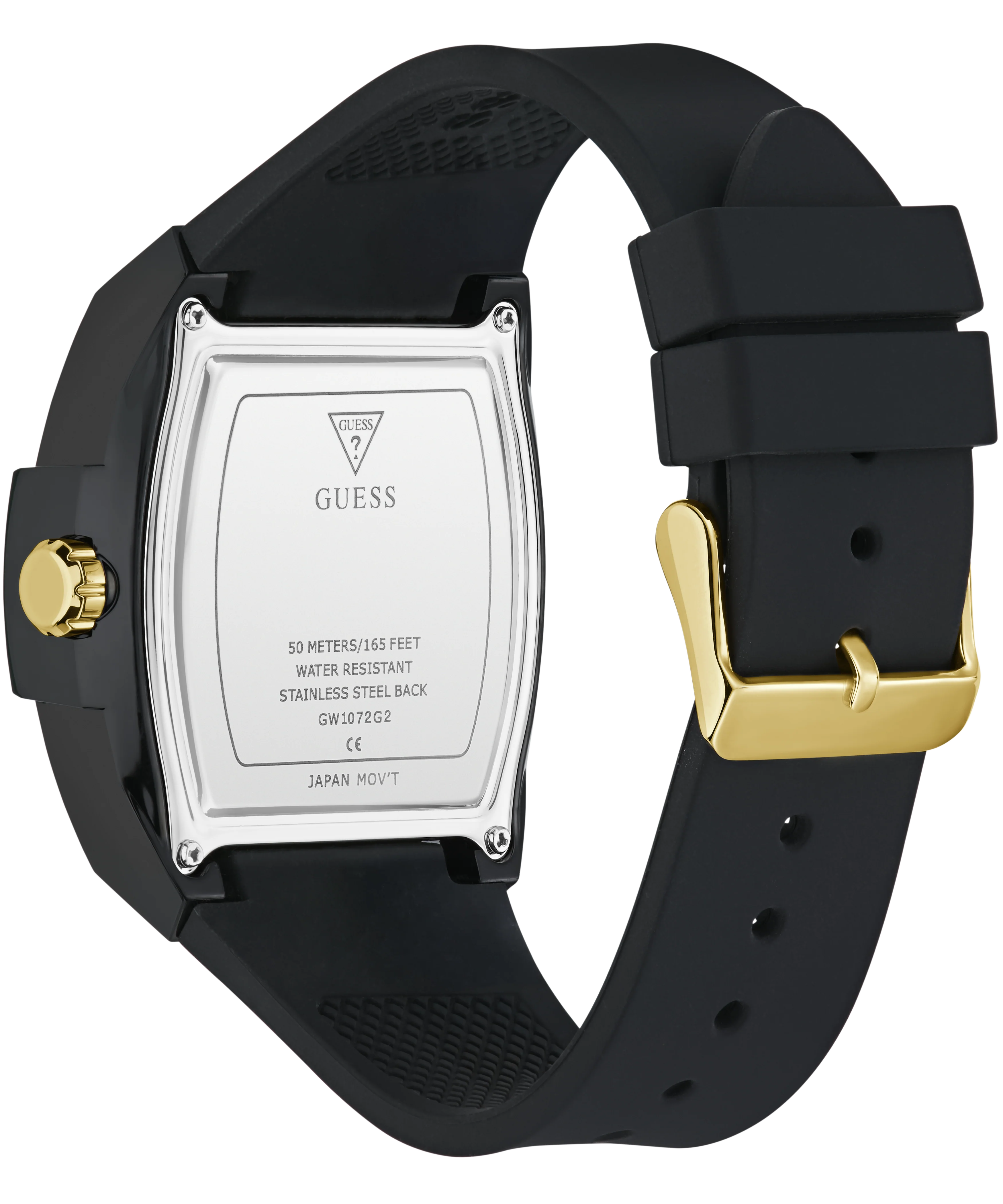 GUESS Mens Black Analog Watch