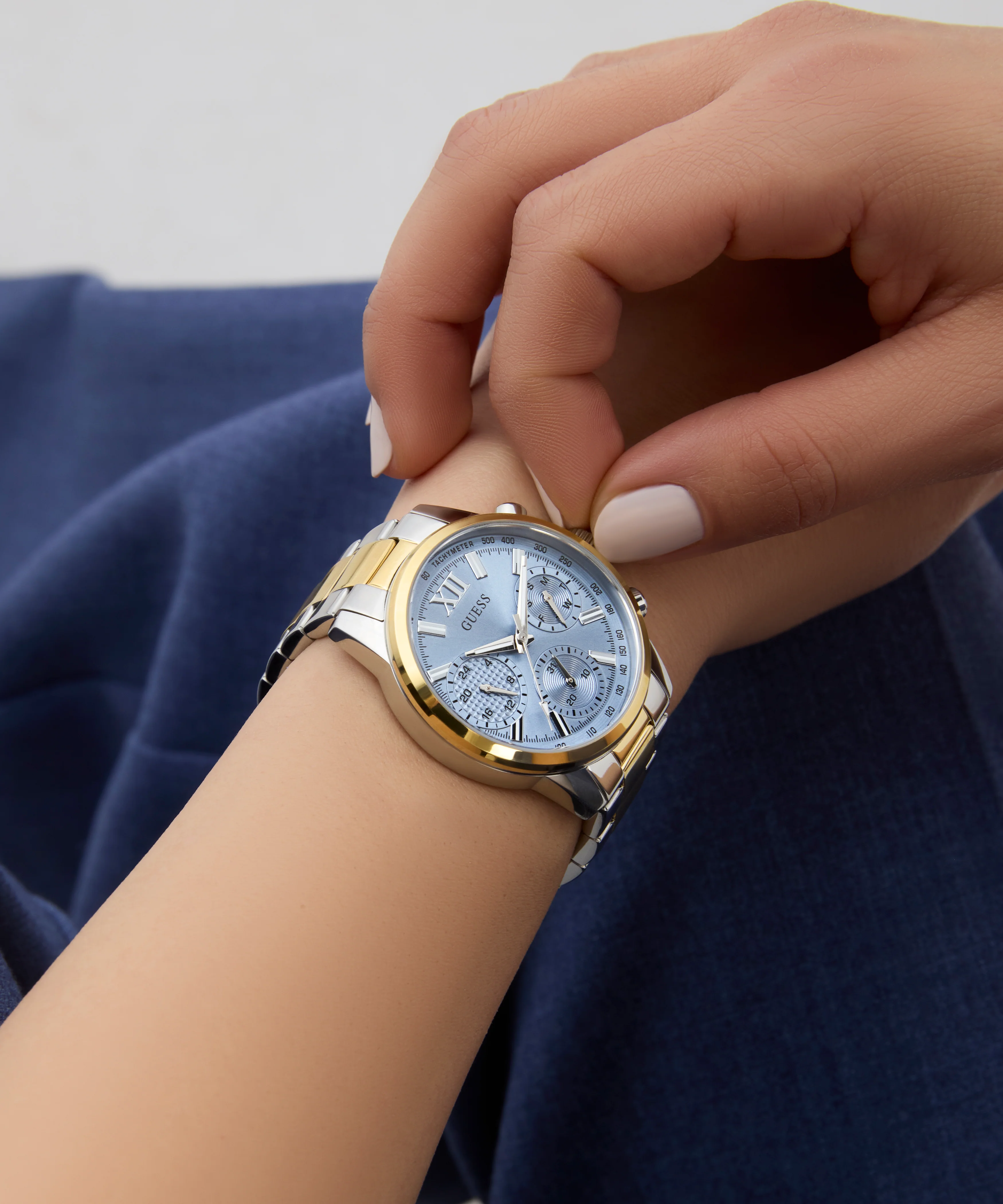 GUESS Ladies 2-Tone Multi-function Watch
