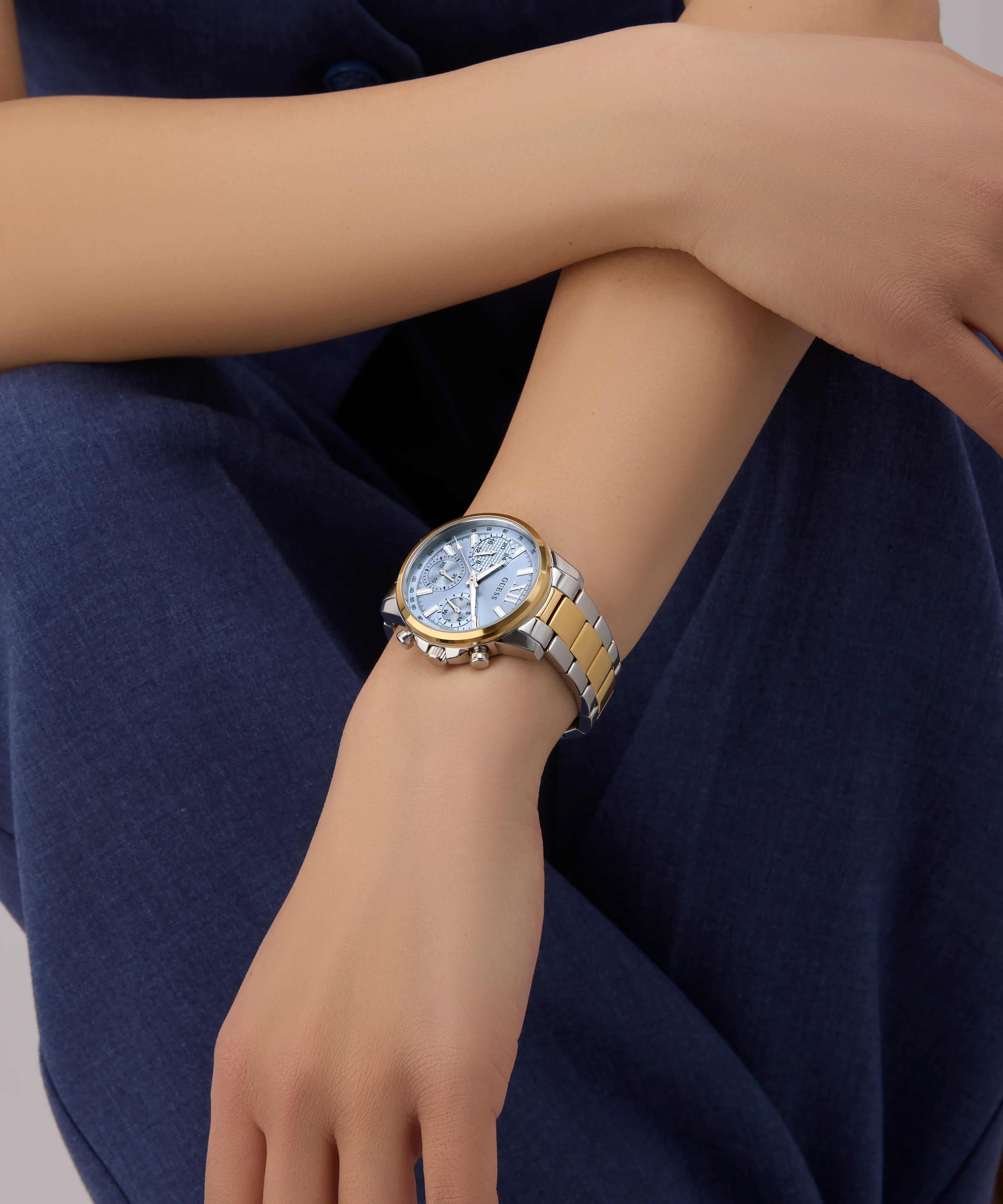 GUESS Ladies 2-Tone Multi-function Watch