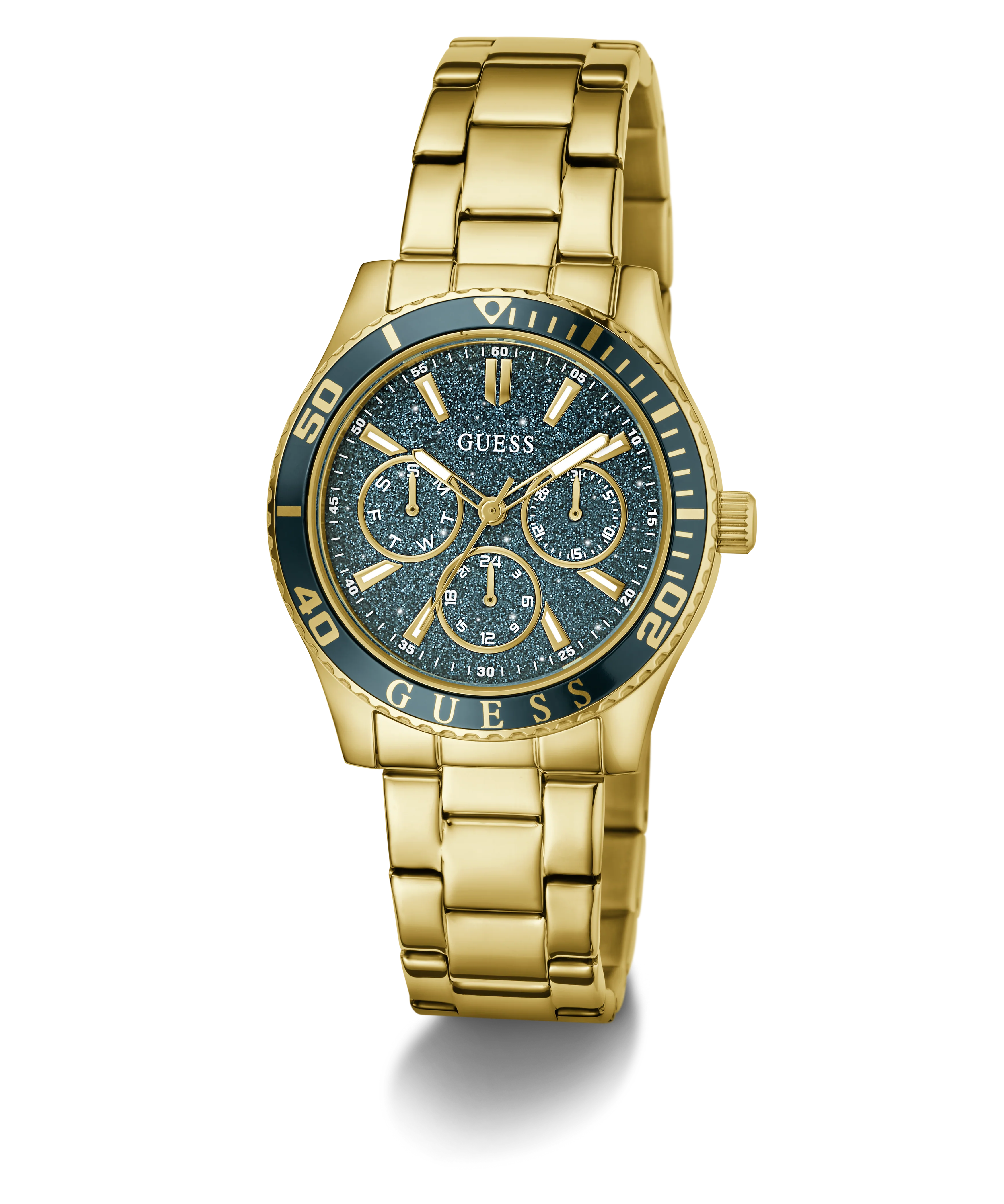 GUESS Ladies Gold Tone Analog Watch