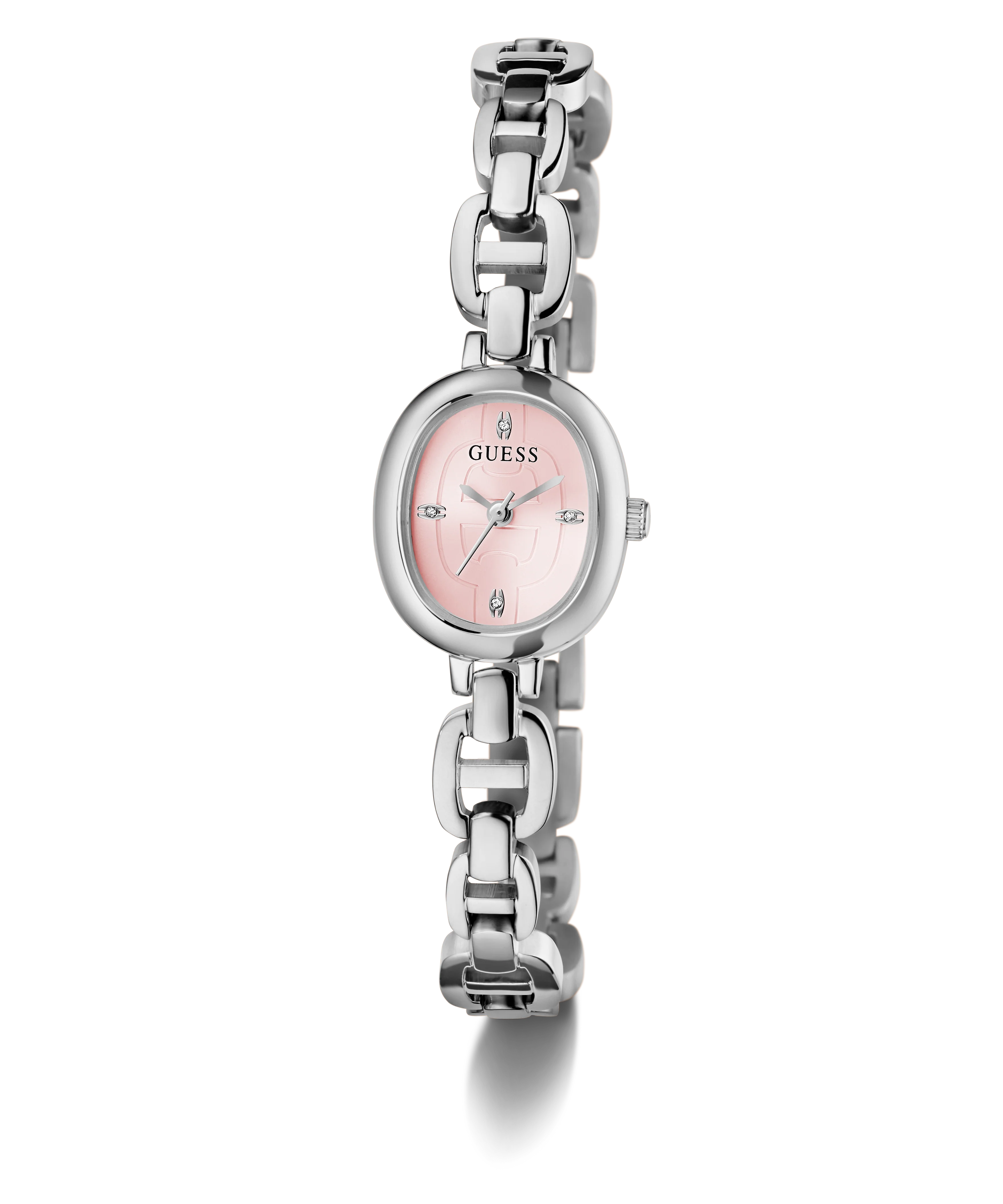 GUESS Ladies Silver Tone Analog Watch
