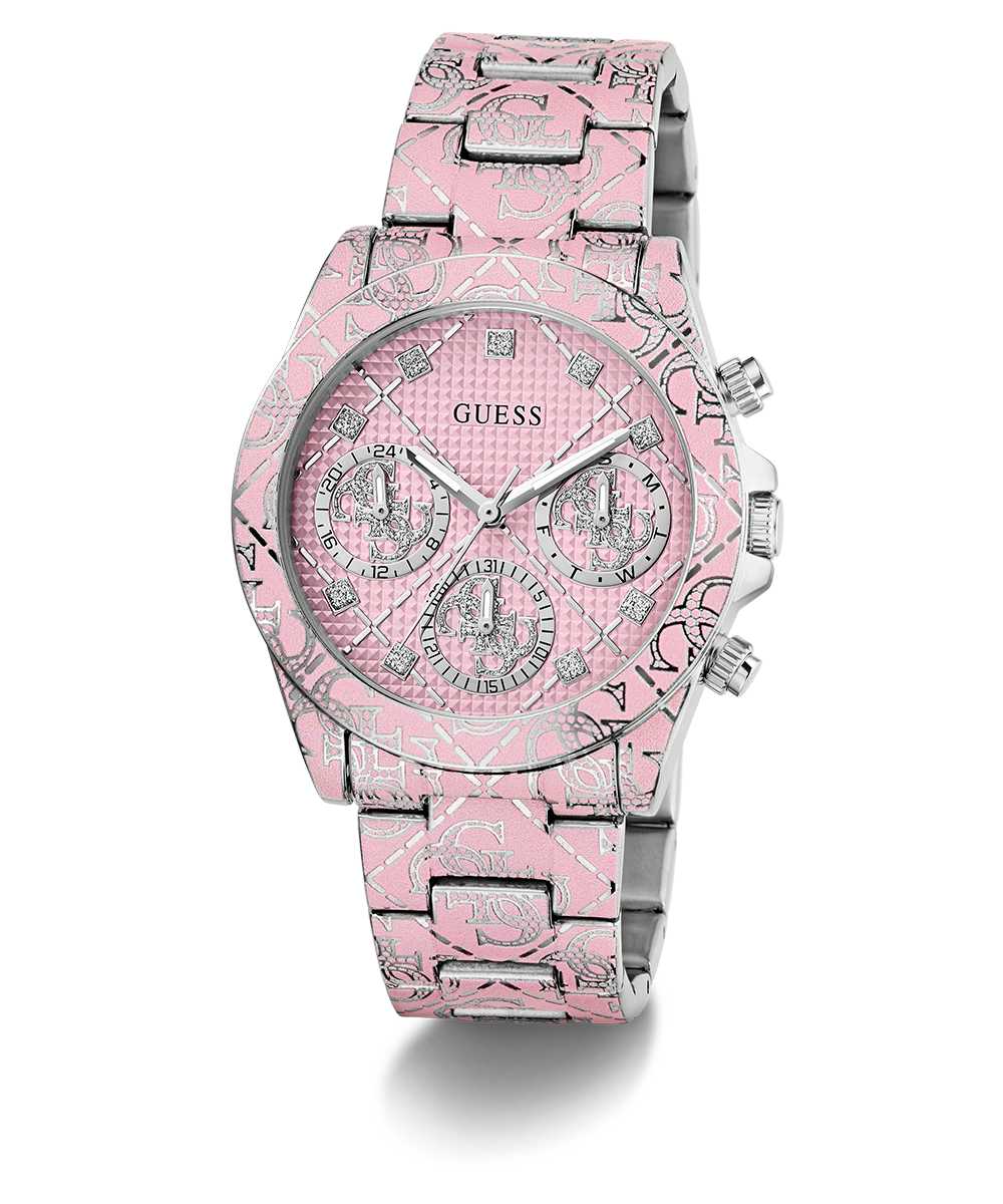 GUESS Ladies Pink Multi-function Watch