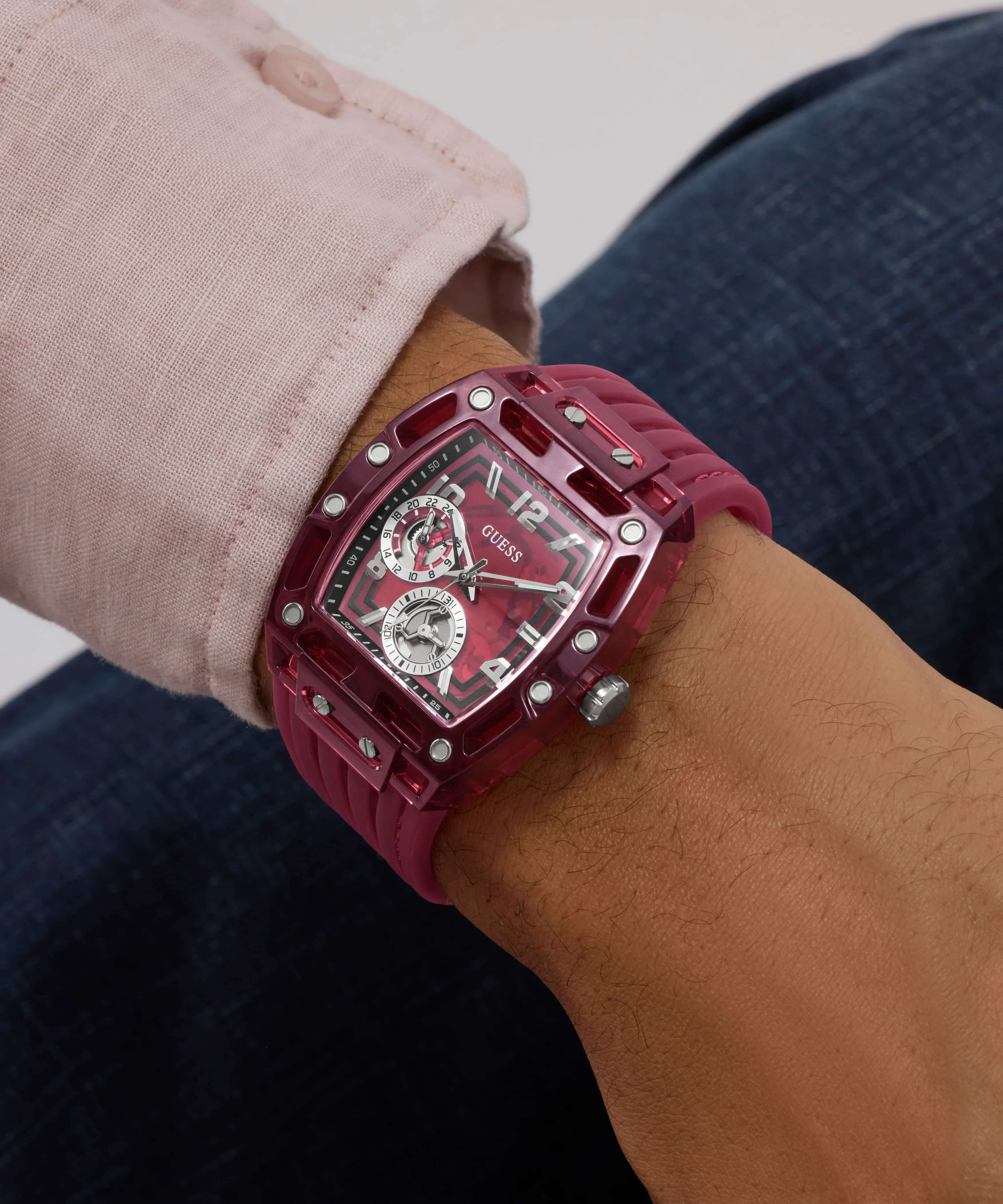 173-guess-mens-red-analog-watch-2.webp GUESS Mens Red Analog Watch
