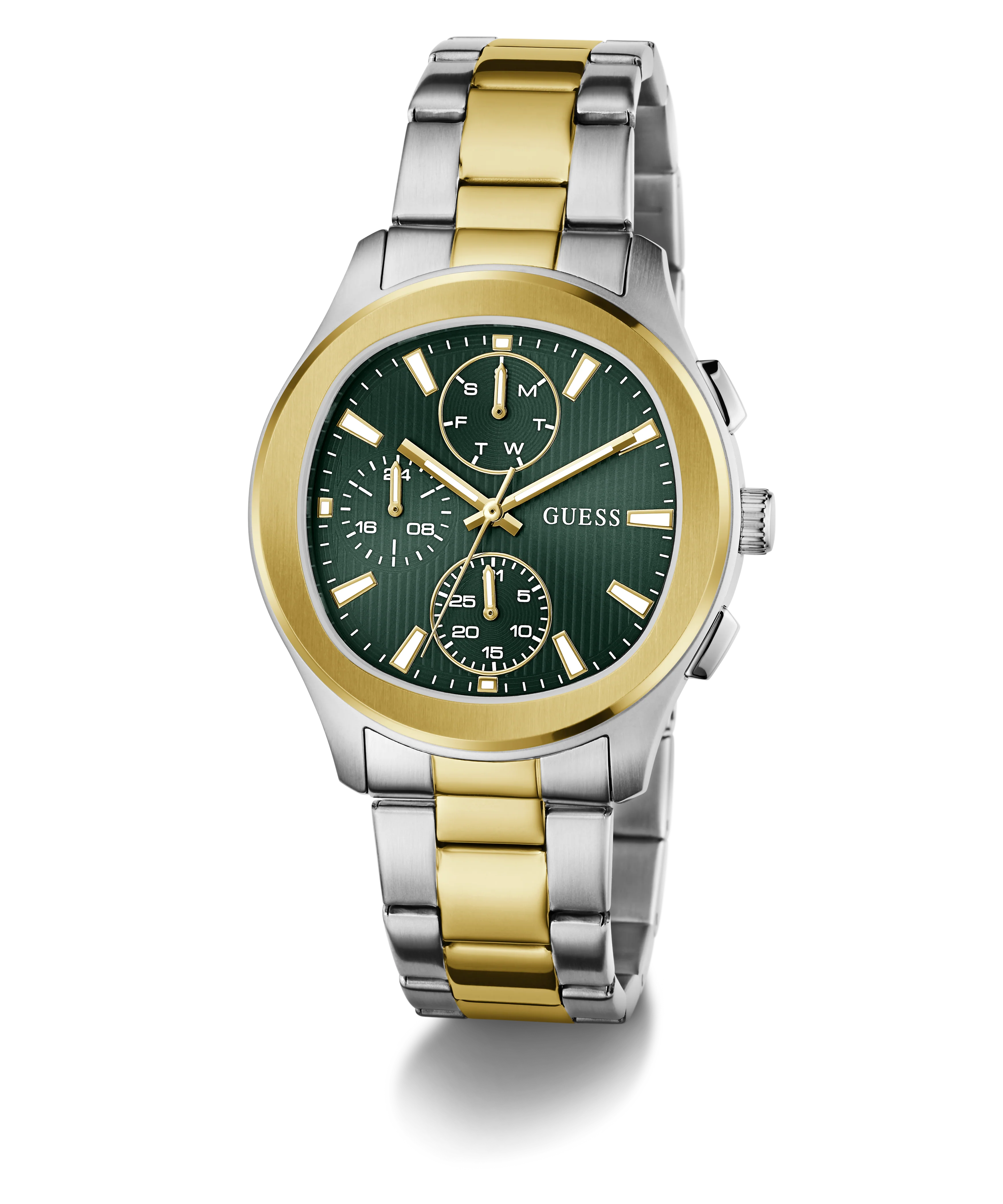 GUESS Mens Palmer 2-Tone Analog Watch