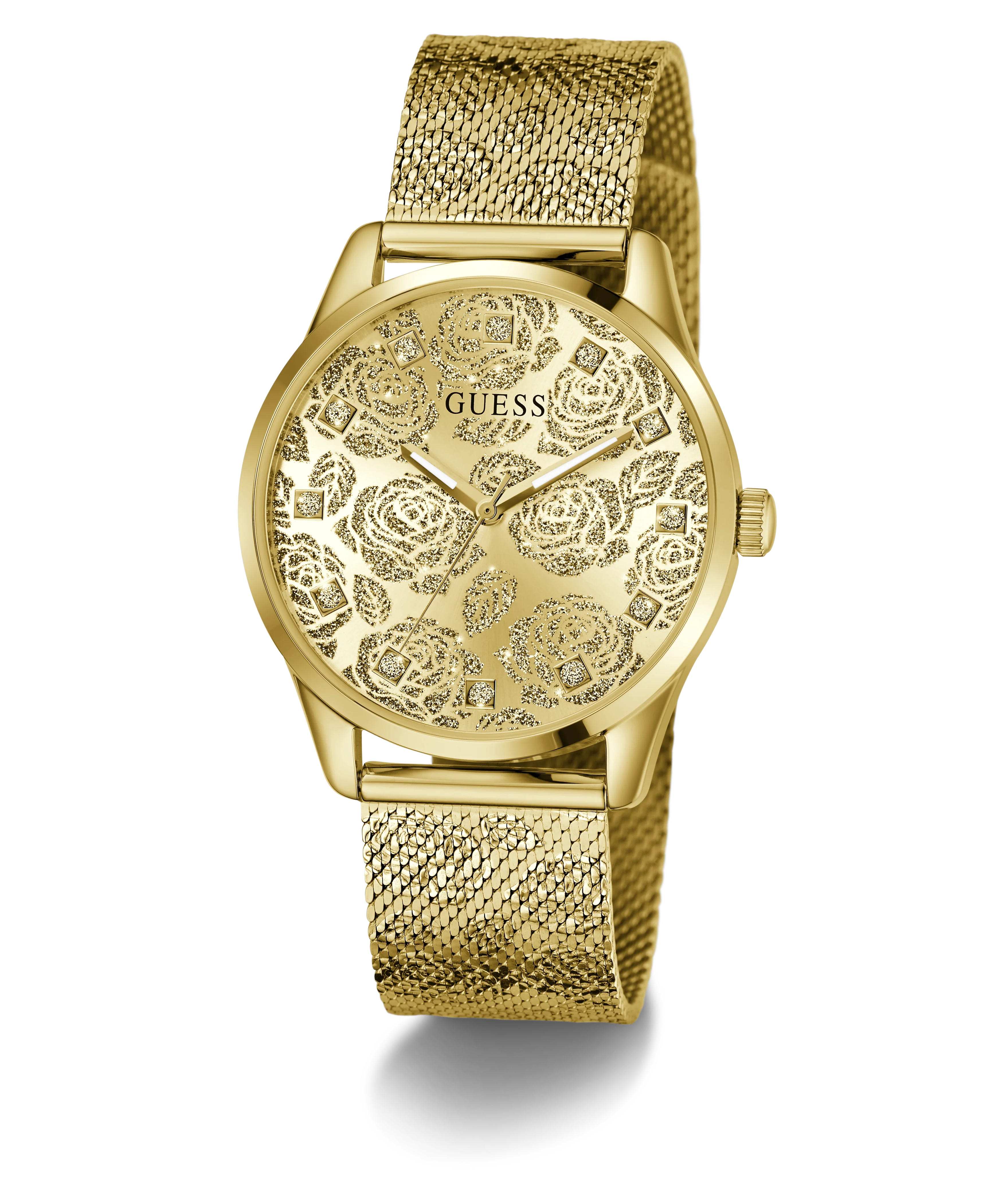 GUESS Ladies Gold Tone Analog Watch