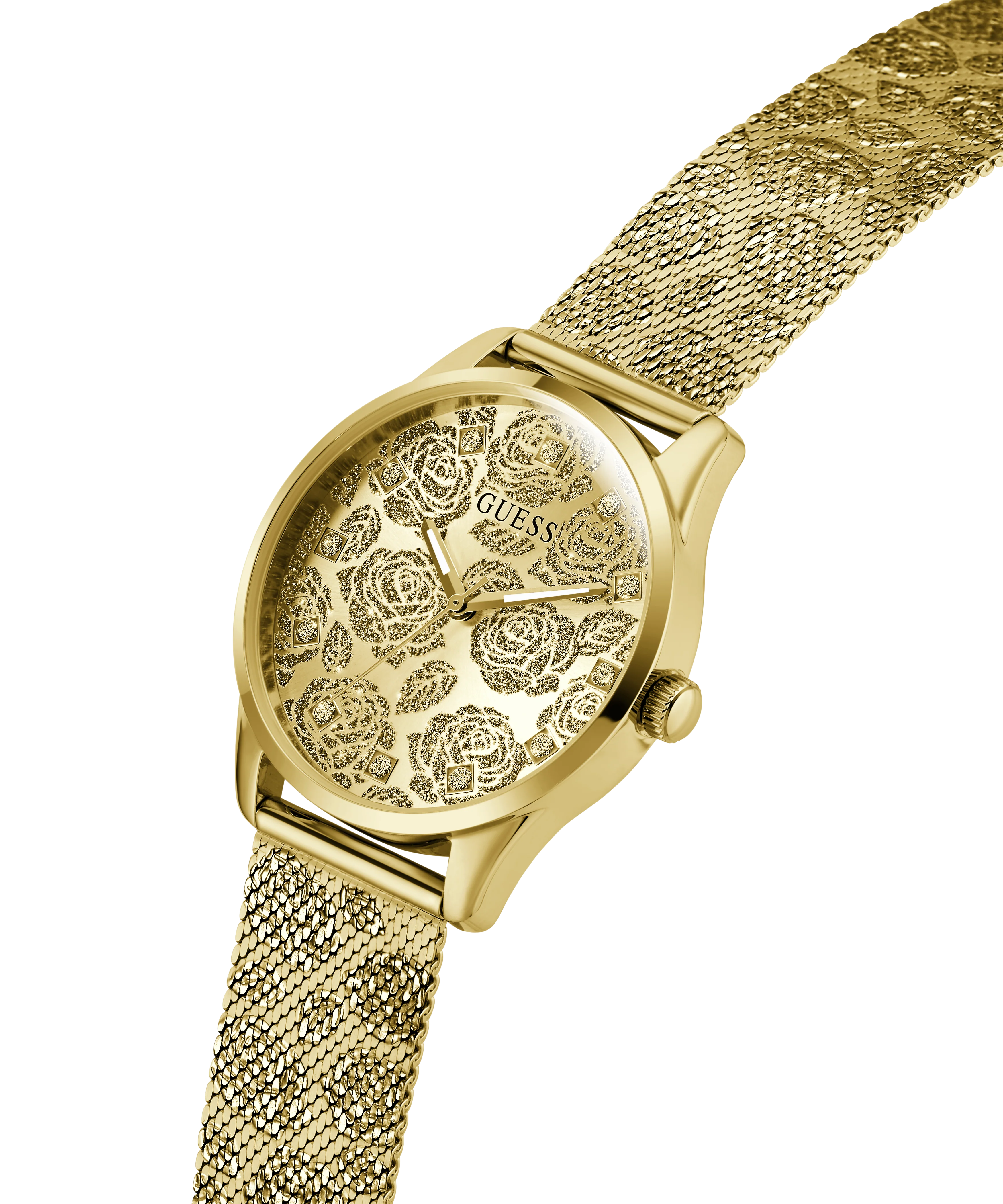 GUESS Ladies Gold Tone Analog Watch