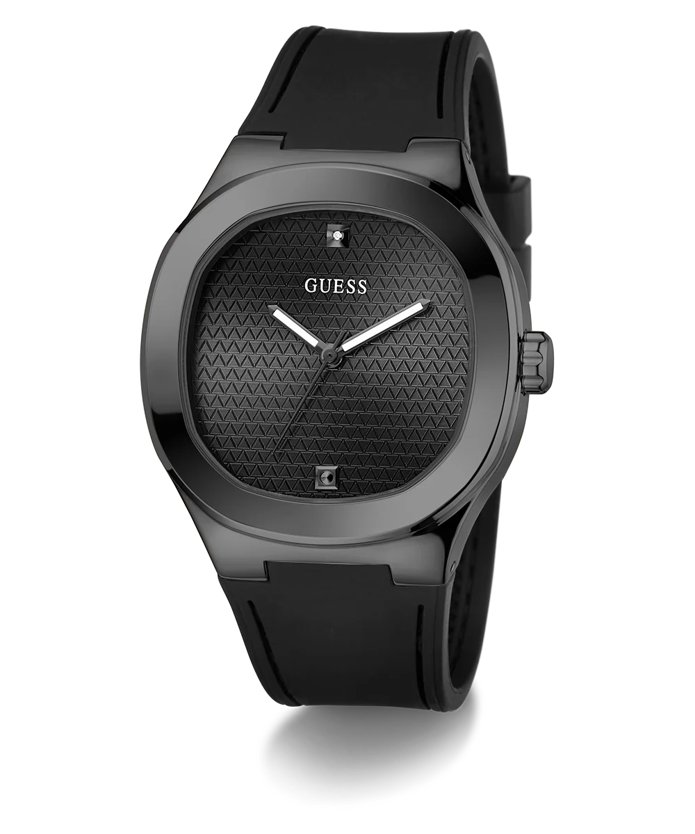 GUESS Mens Black Analog Watch