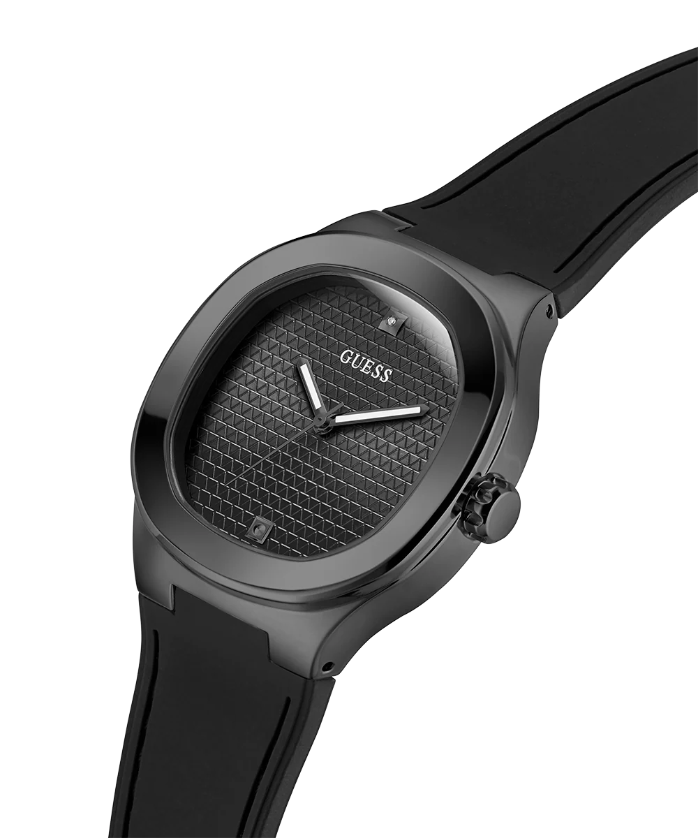 GUESS Mens Black Analog Watch