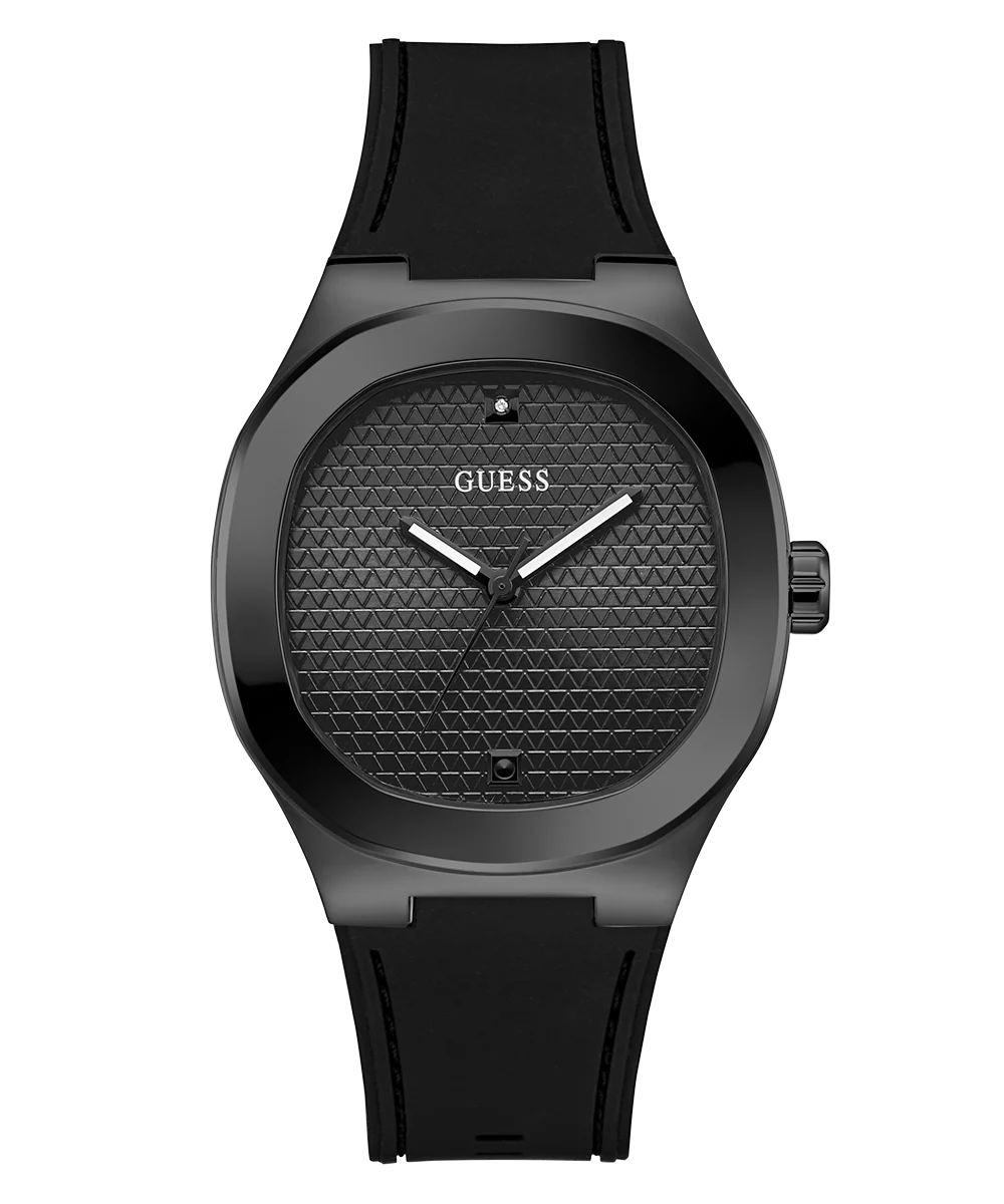 GUESS Mens Black Analog Watch