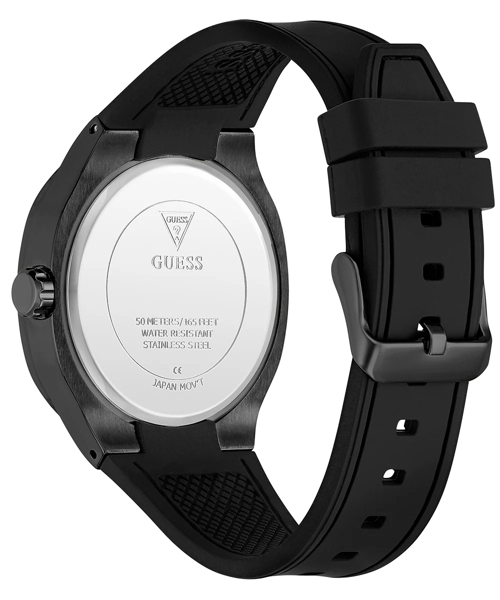 GUESS Mens Black Analog Watch