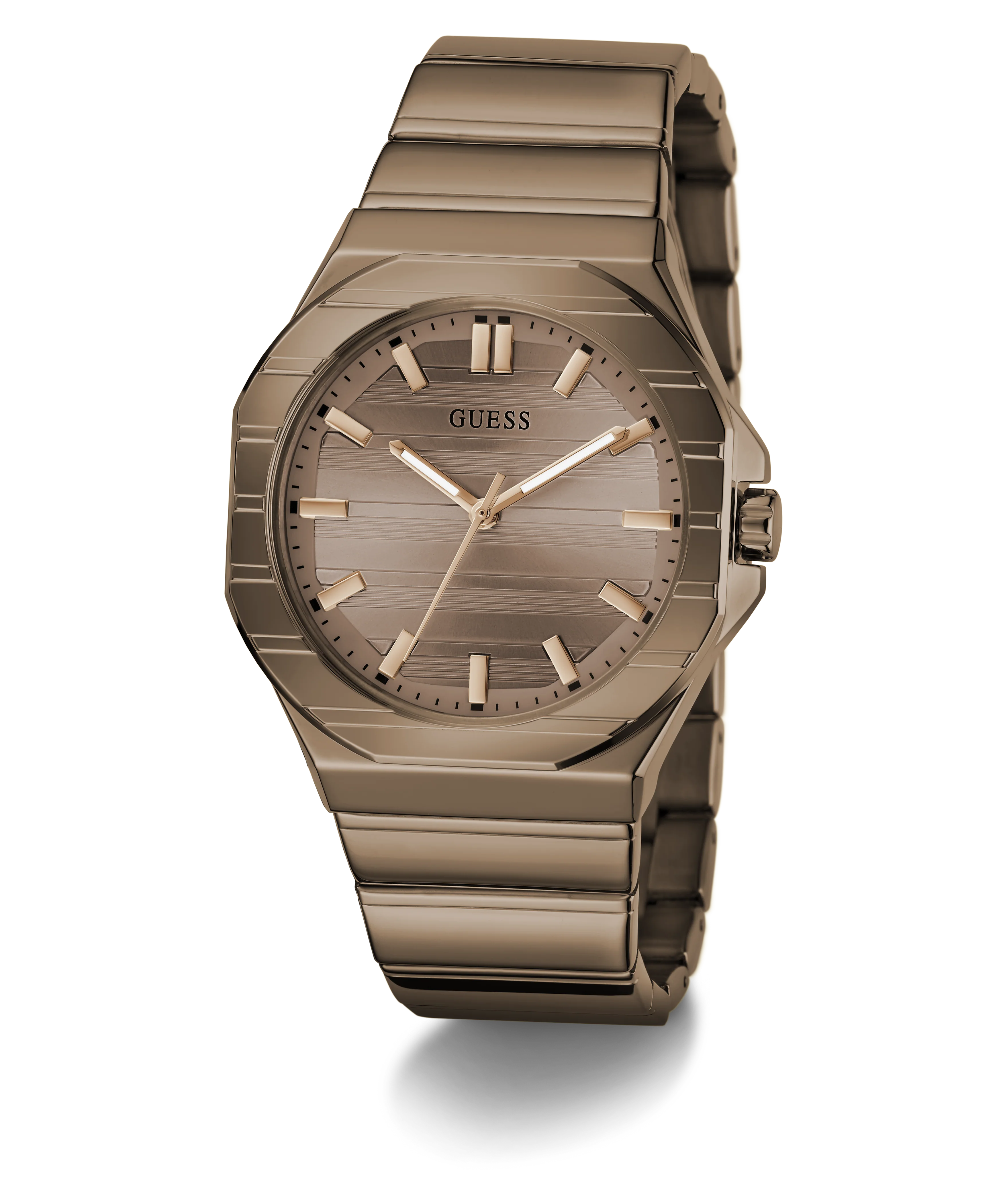 GUESS Mens Jaq Coffee Analog Watch