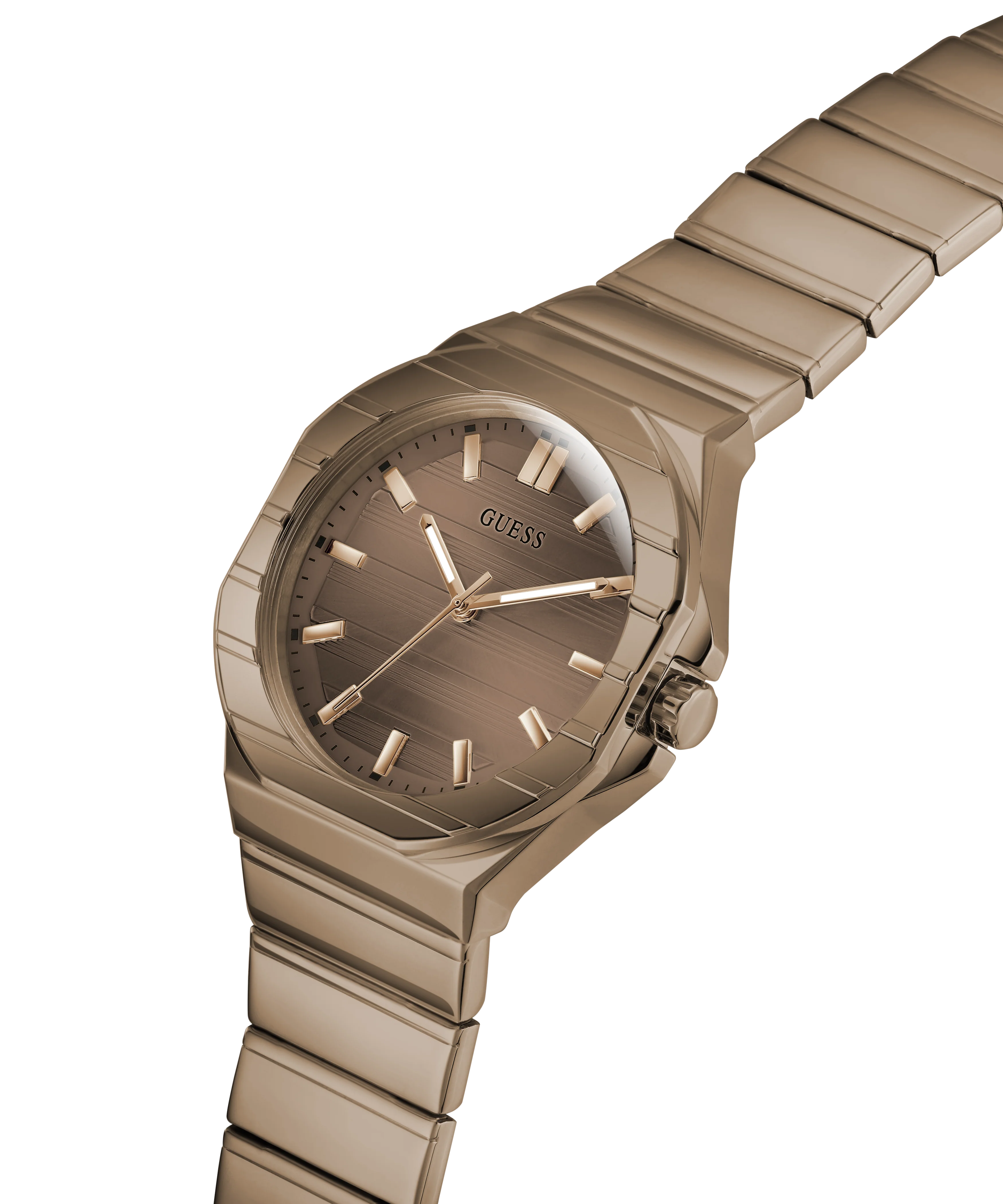 GUESS Mens Jaq Coffee Analog Watch