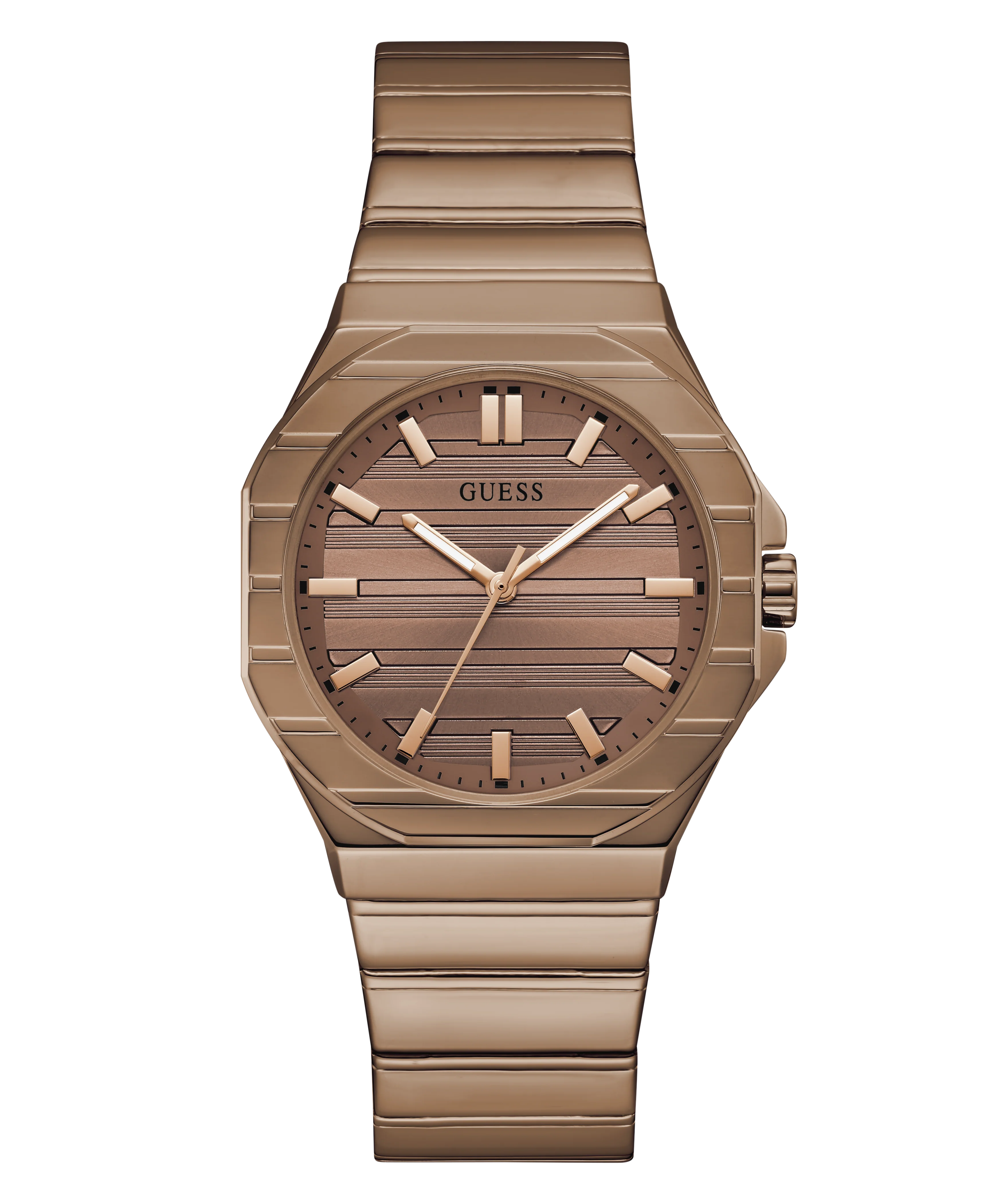 GUESS Mens Jaq Coffee Analog Watch