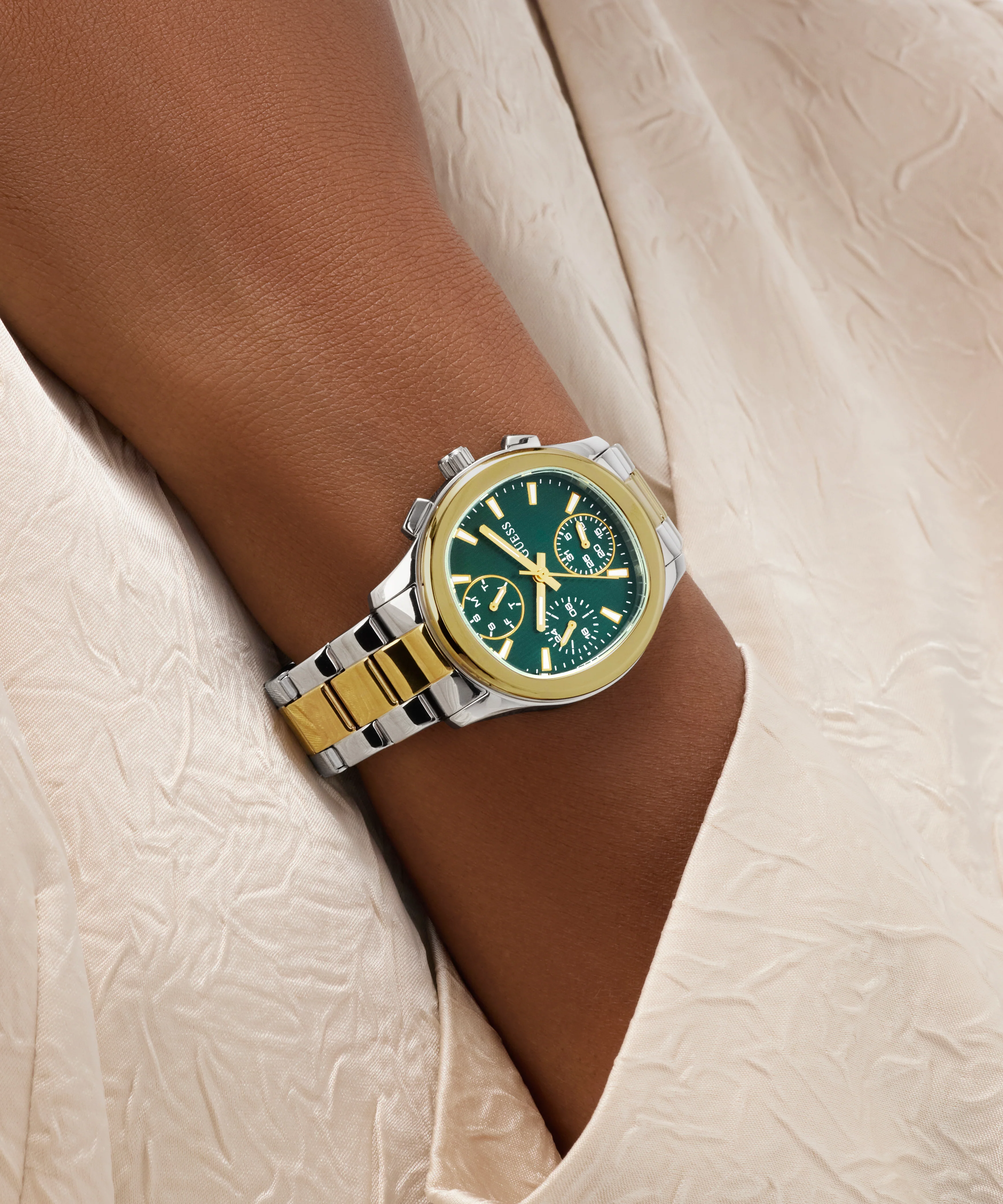GUESS Ladies Birdie 2-Tone Analog Watch