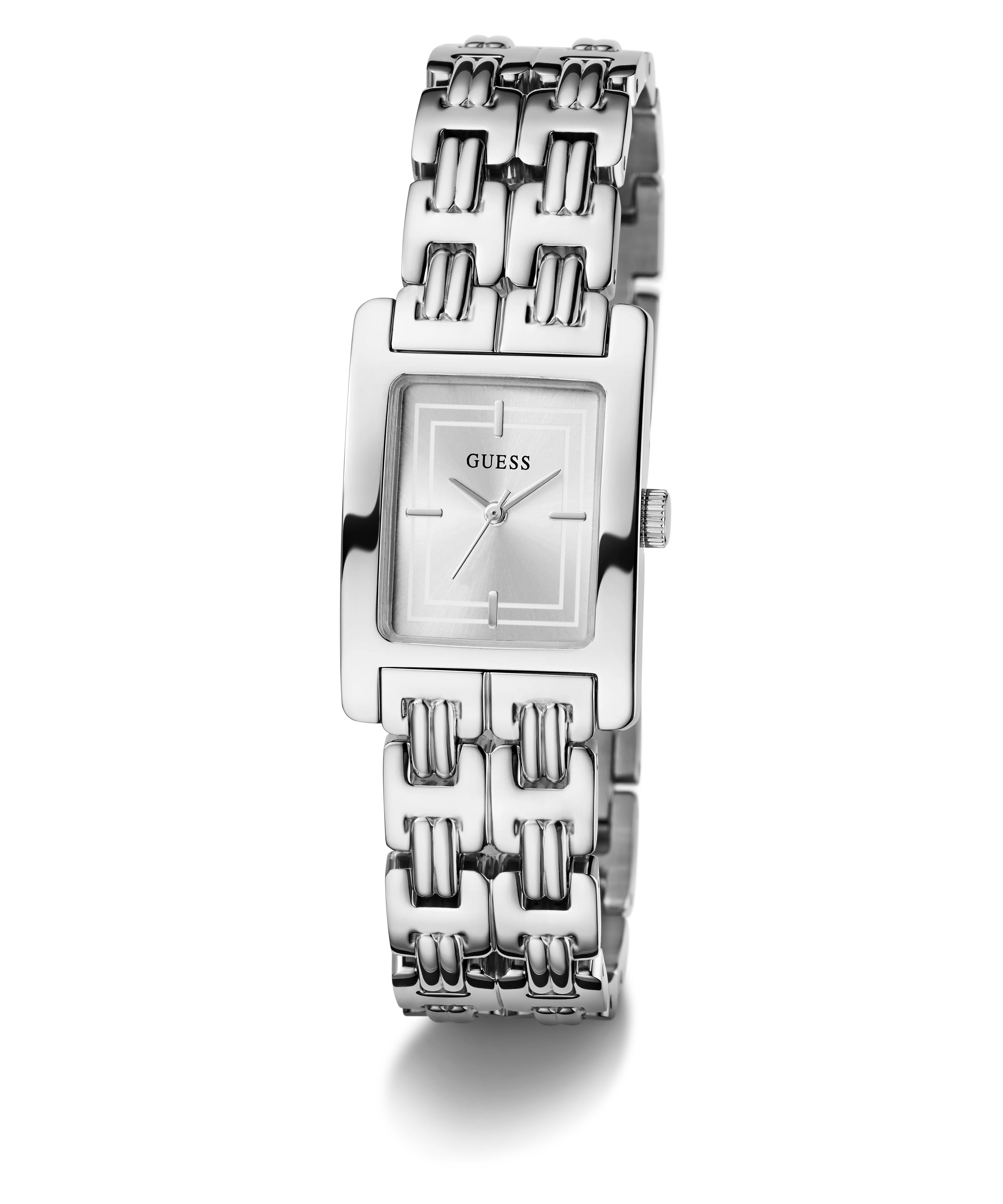 GUESS Ladies Silver Tone Analog Watch
