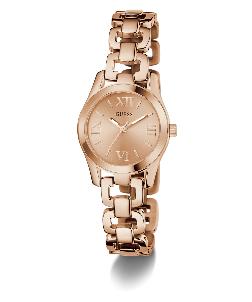 GUESS Ladies Rose Gold Tone Analog Watch