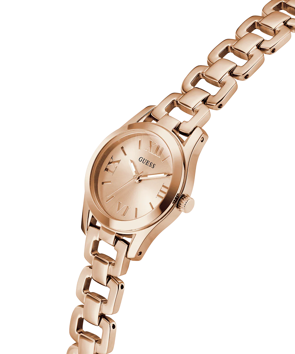GUESS Ladies Rose Gold Tone Analog Watch