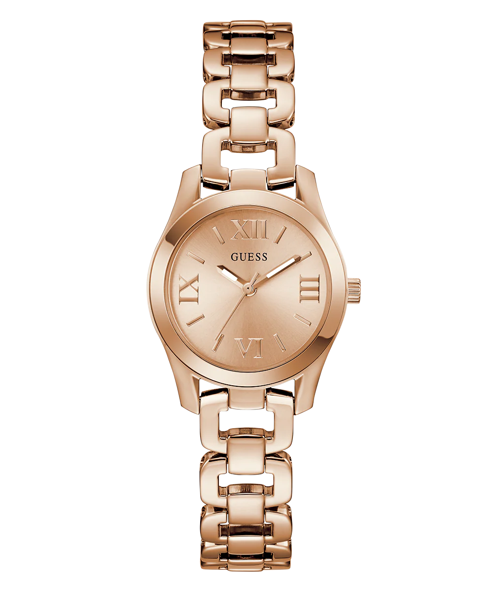 GUESS Ladies Rose Gold Tone Analog Watch