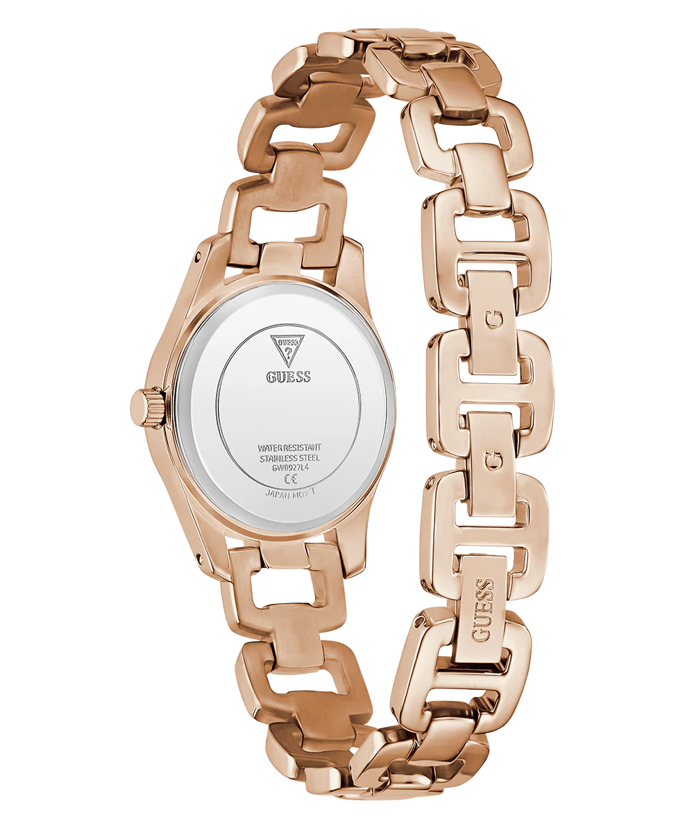 GUESS Ladies Rose Gold Tone Analog Watch