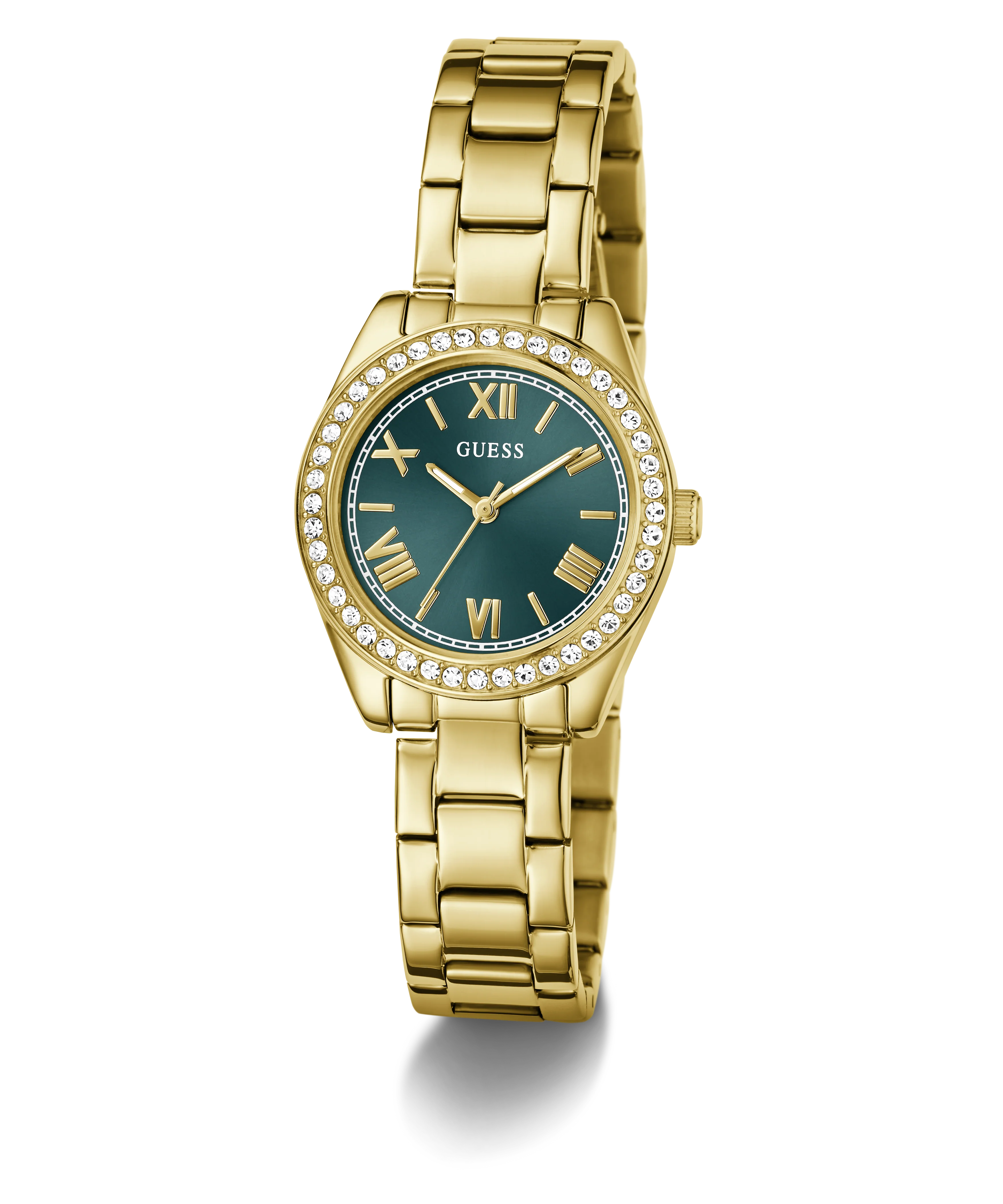 GUESS Ladies Mini Luna Gold Tone Analog Watch