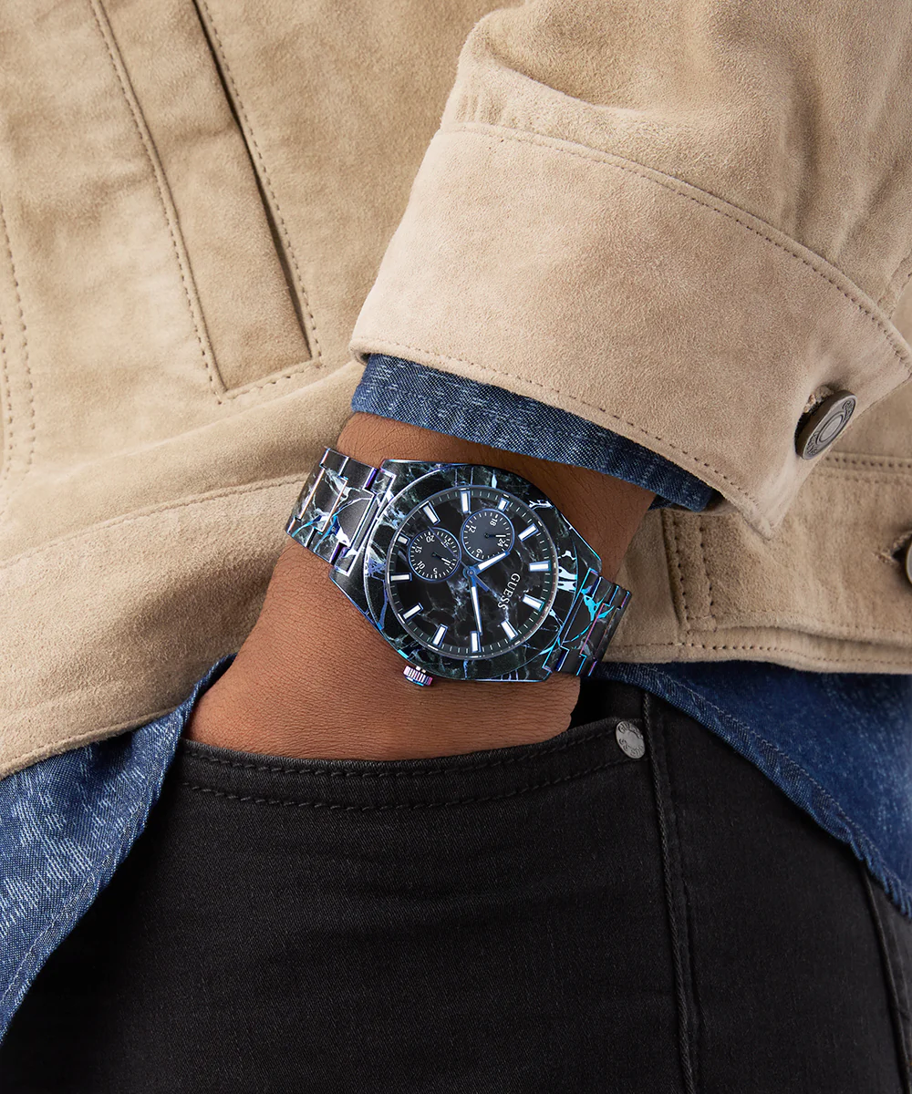GUESS Mens Black Multi-function Watch
