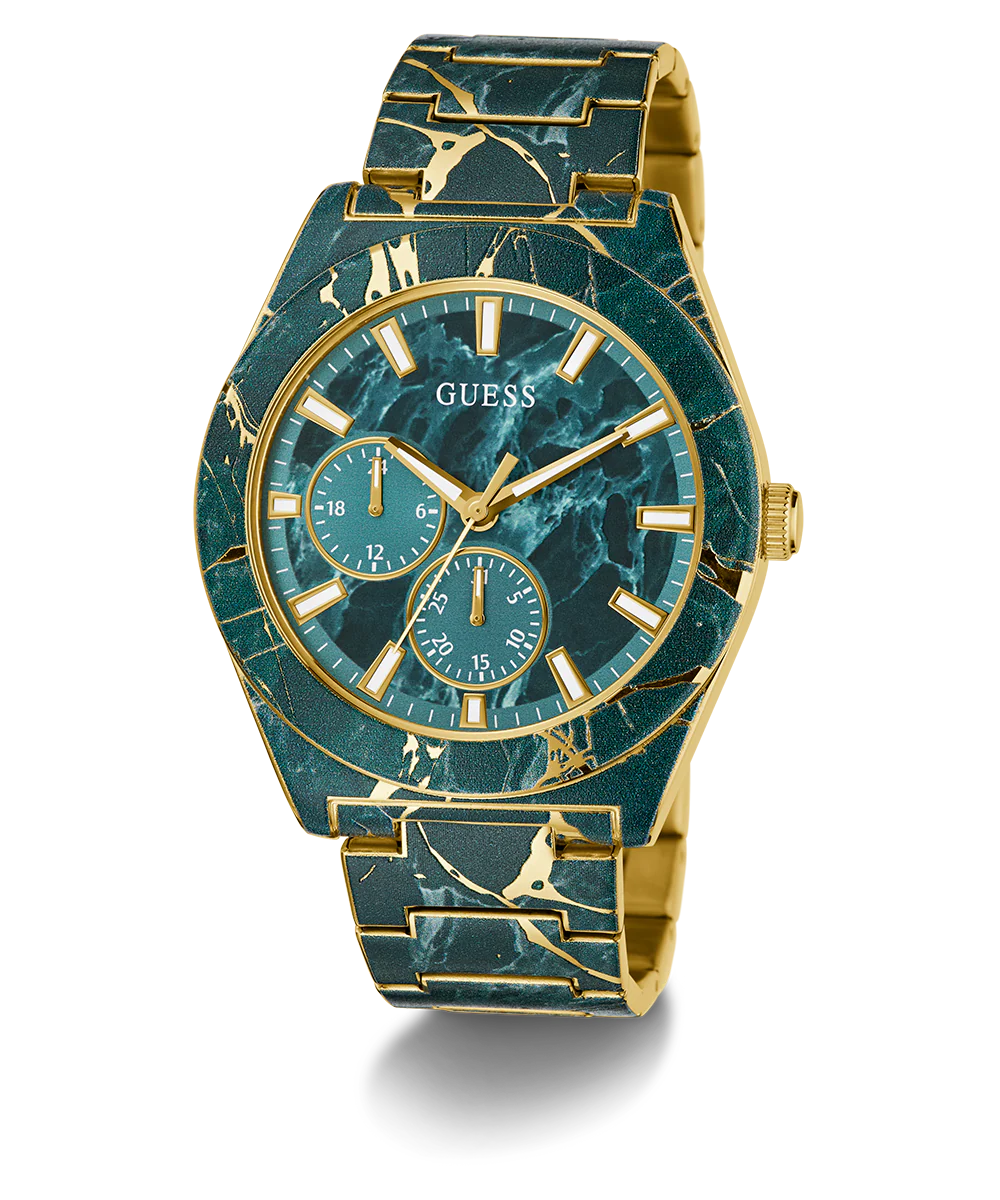 GUESS Mens Green Multi-function Watch