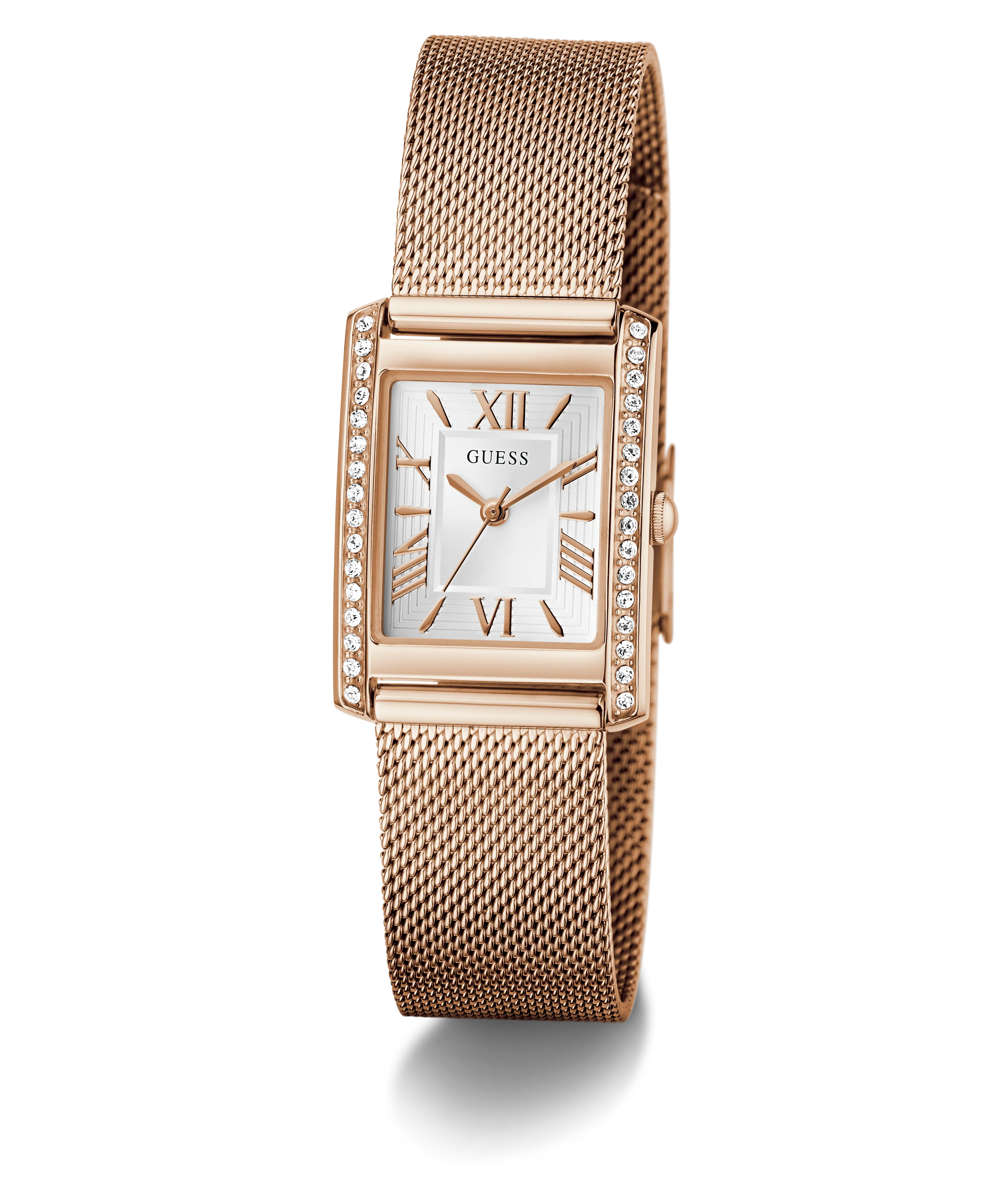 GUESS Ladies Rose Gold Tone Analog Watch
