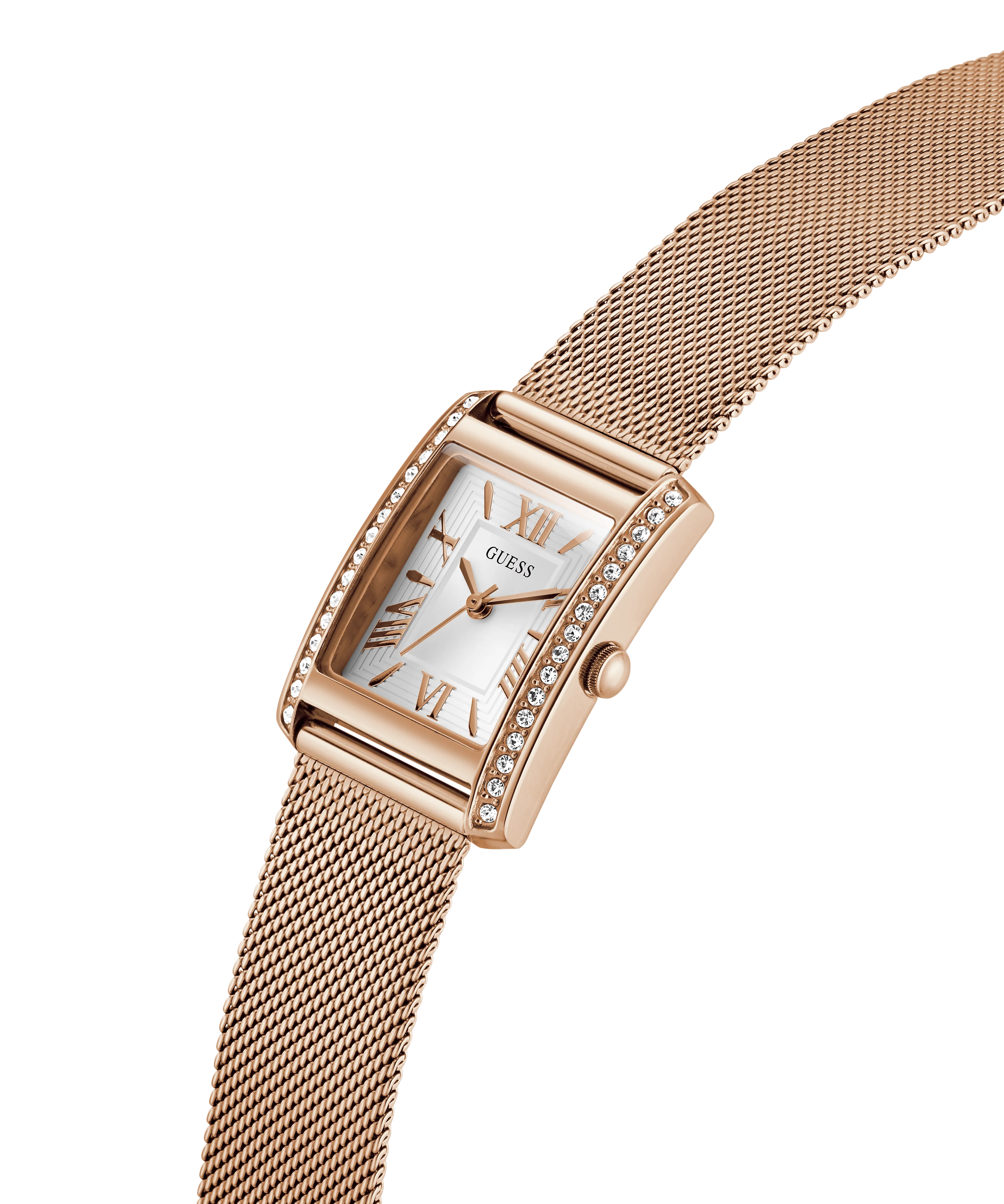 GUESS Ladies Rose Gold Tone Analog Watch